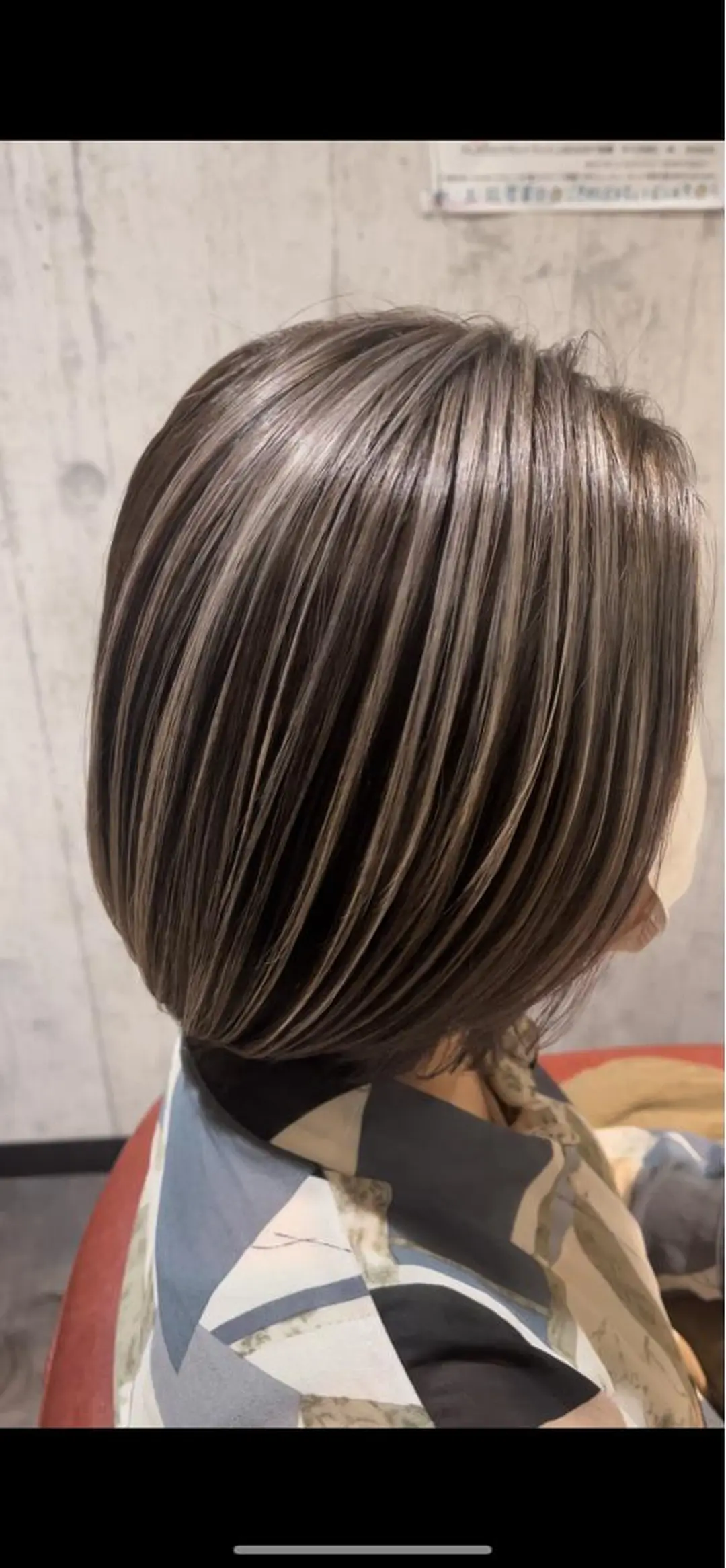 セミロング ハイライト ヘアカラー トリートメント 渡部翔【蕨】髪質改善 ➕透明感カラー✨のヘアスタイル