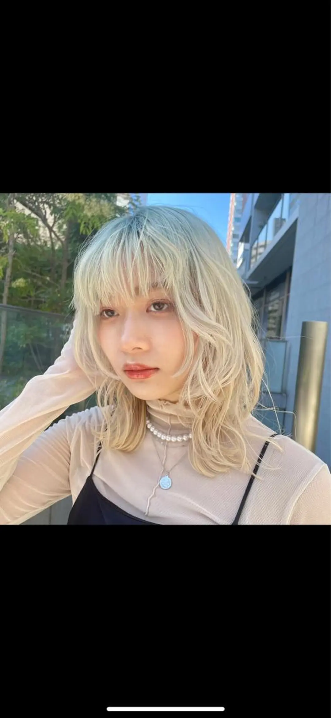 ミディアム ブリーチカラー特化 碇　英朗のヘアスタイル