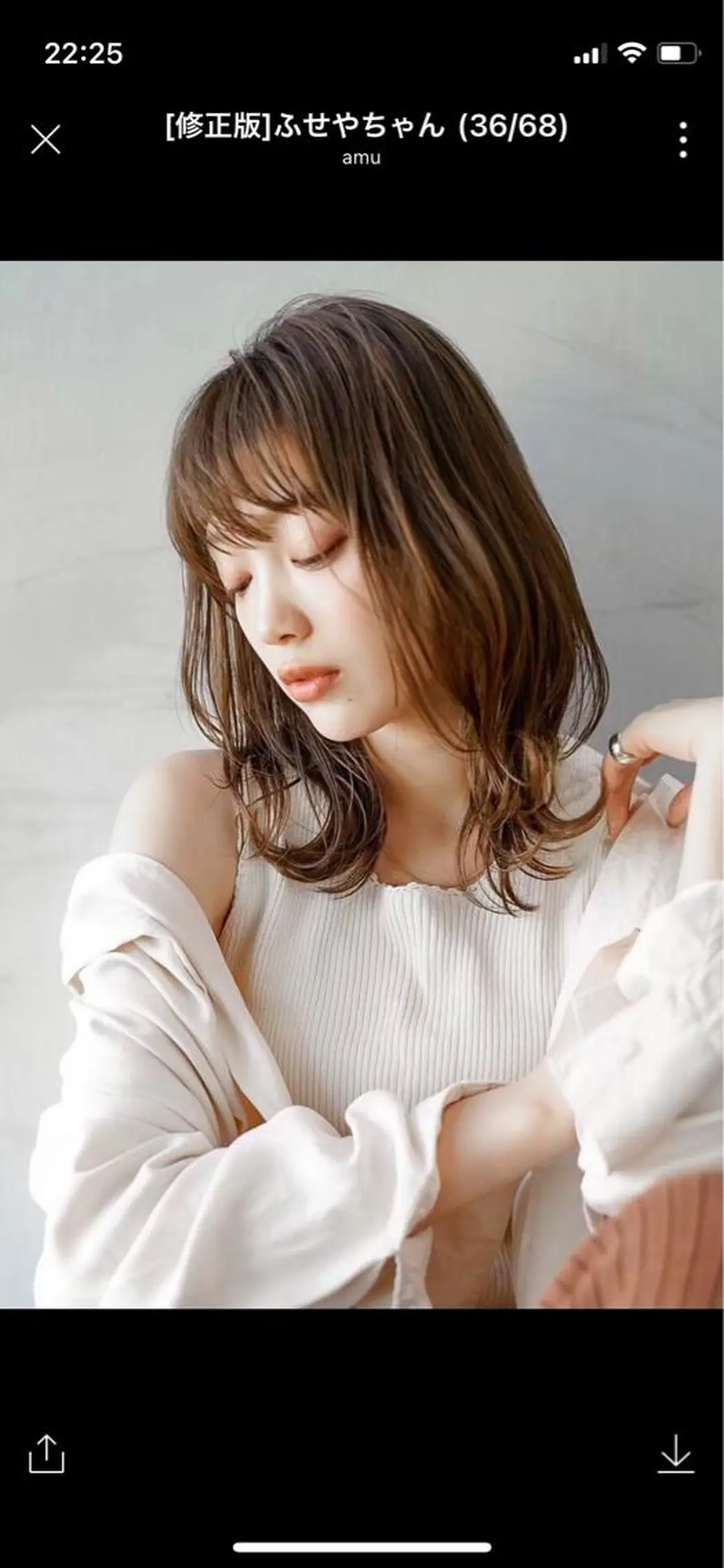 セミロング カラー SALOWIN所属・MA Iのヘアスタイル
