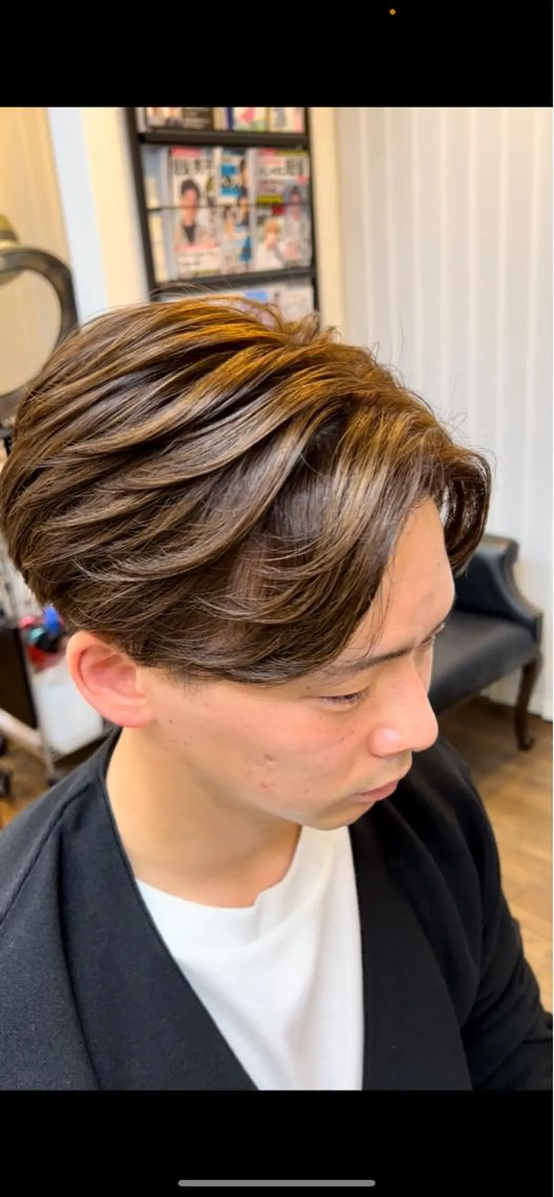 ショート カラー パーマ メンズ ガイズヘアー133所属・二本木 秀成のヘアスタイル