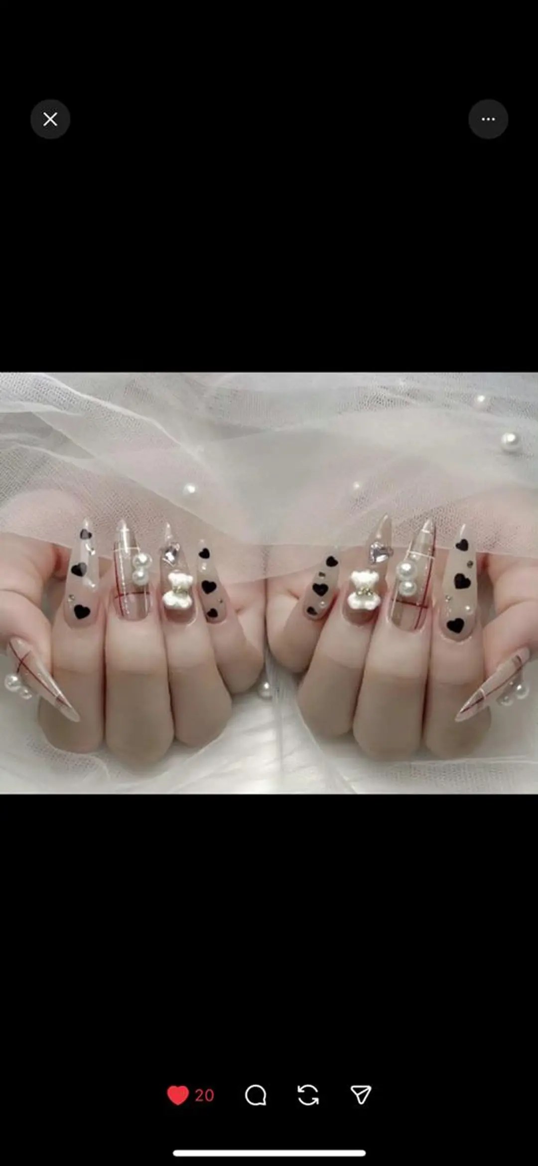 ロング 韓国風ヘア ハンドネイル Bling Salonのネイルデザイン