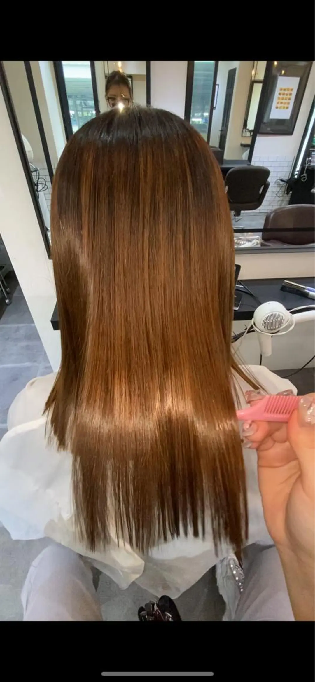 ミディアム 髪質改善 トリートメント ヘアカラー トリートメント 美髪✨髪質改善 &艶カラーmanaeのヘアスタイル