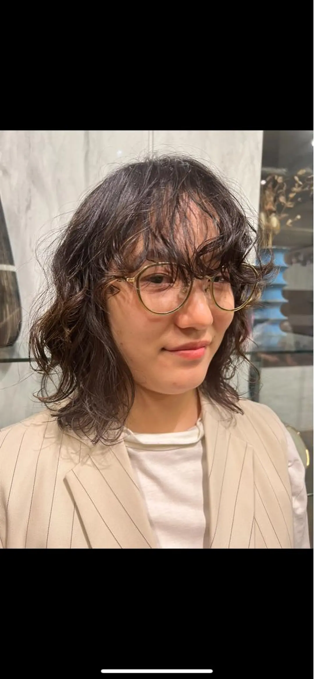 ミディアム カラー ミディアムパーマ メッシュ ROBBY所属・松井美樹/似合わせ ガーリー・韓国のヘアスタイル