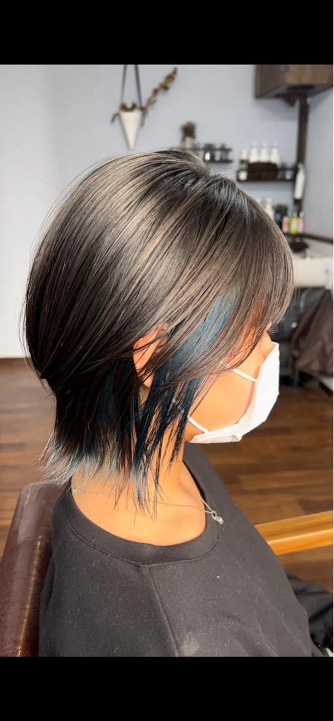 ショート カラー ブリーチ ブルーカラー イヤリングカラー インナーカラー カット ヘアカラー トリートメント 🌈美髪✂︎艶色🎨 頭皮改善🍀TAKUのヘアスタイル