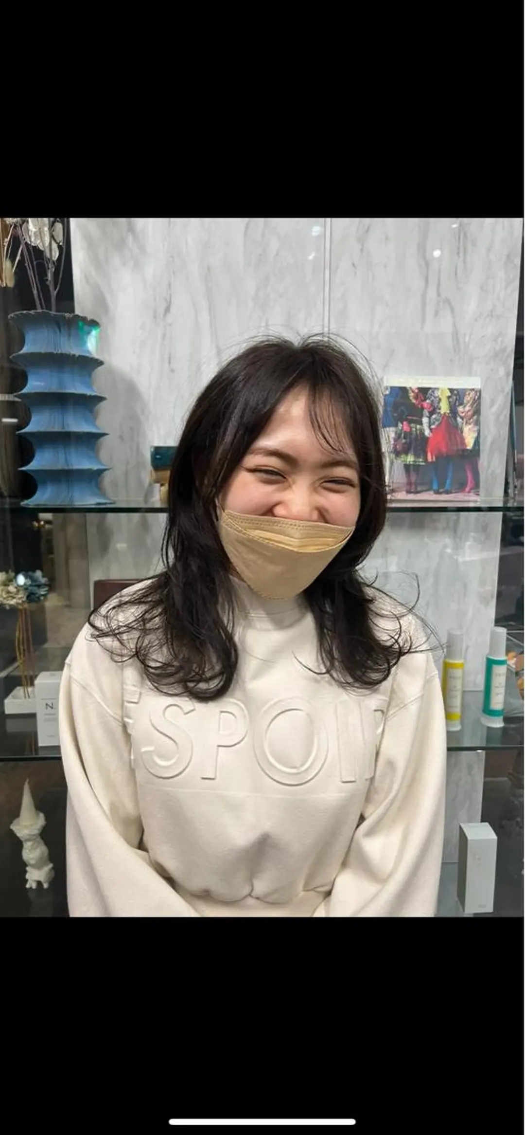 ミディアム パーマ ミディアムパーマ ROBBY所属・松井美樹/似合わせ ガーリー・韓国のヘアスタイル