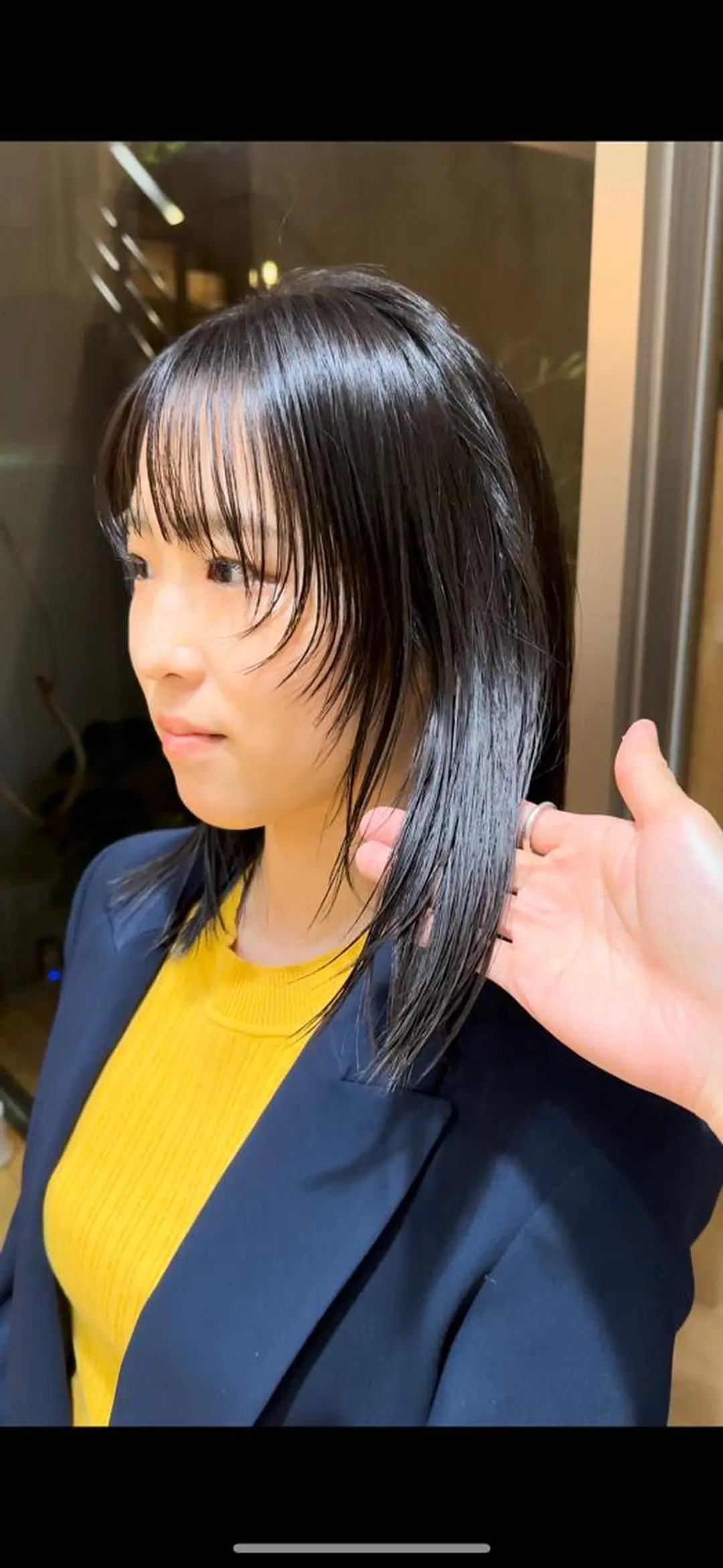 ミディアム カラー 似合わせカット /パーマ岡本淳平のヘアスタイル