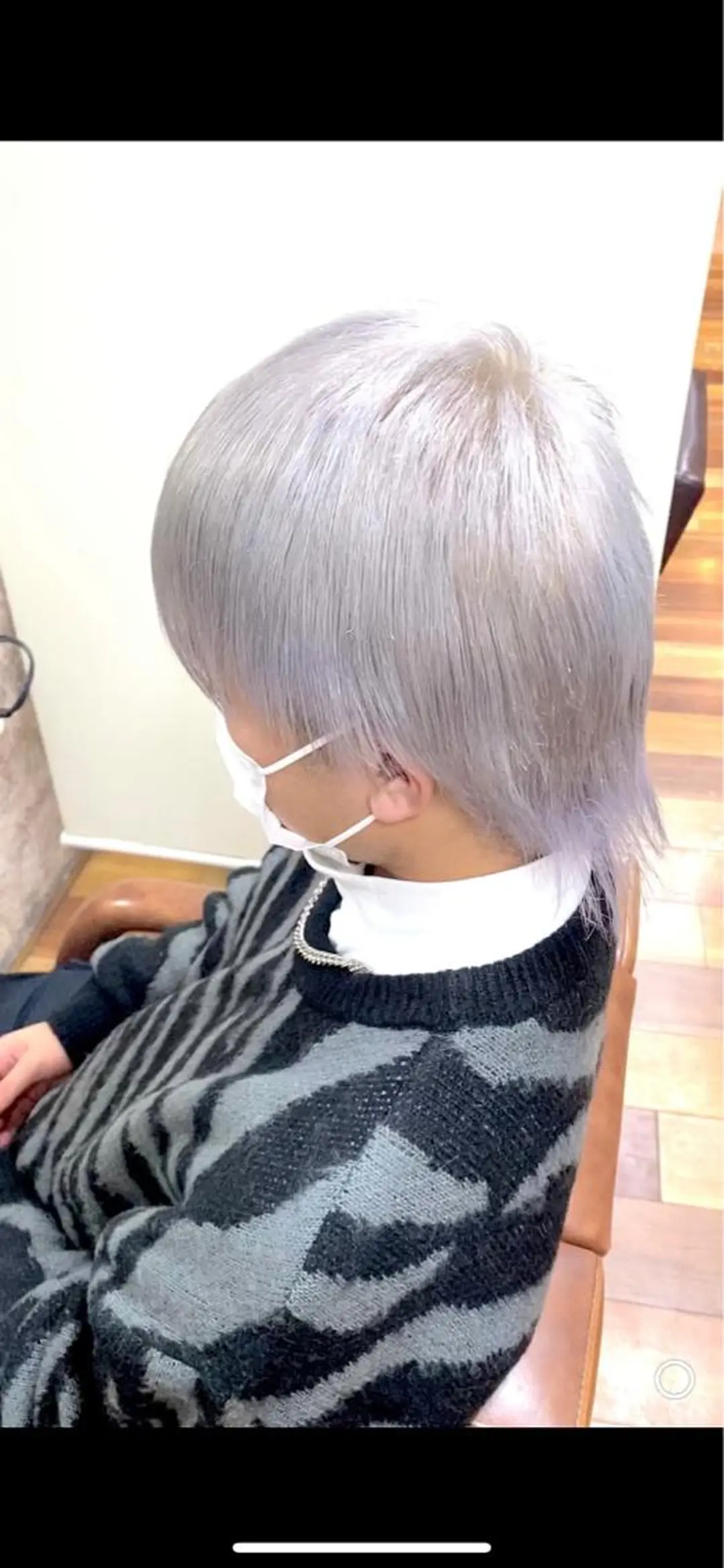 ショート カラー メンズ シルバー yellowcorn所属・内山 京耶のヘアスタイル