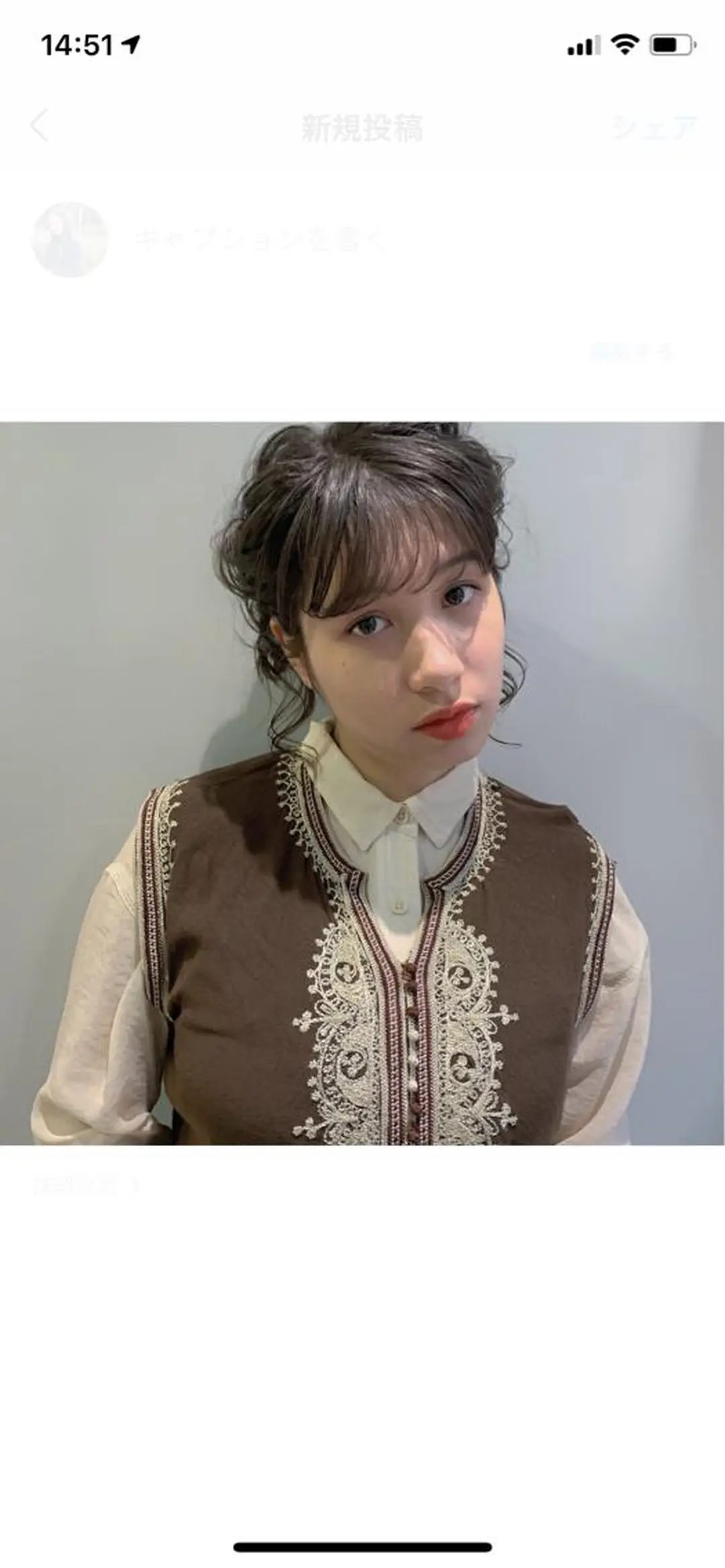 ミディアム カット ヘアカラー nuu所属・是非可愛くさせて ください🩷sakiのヘアスタイル