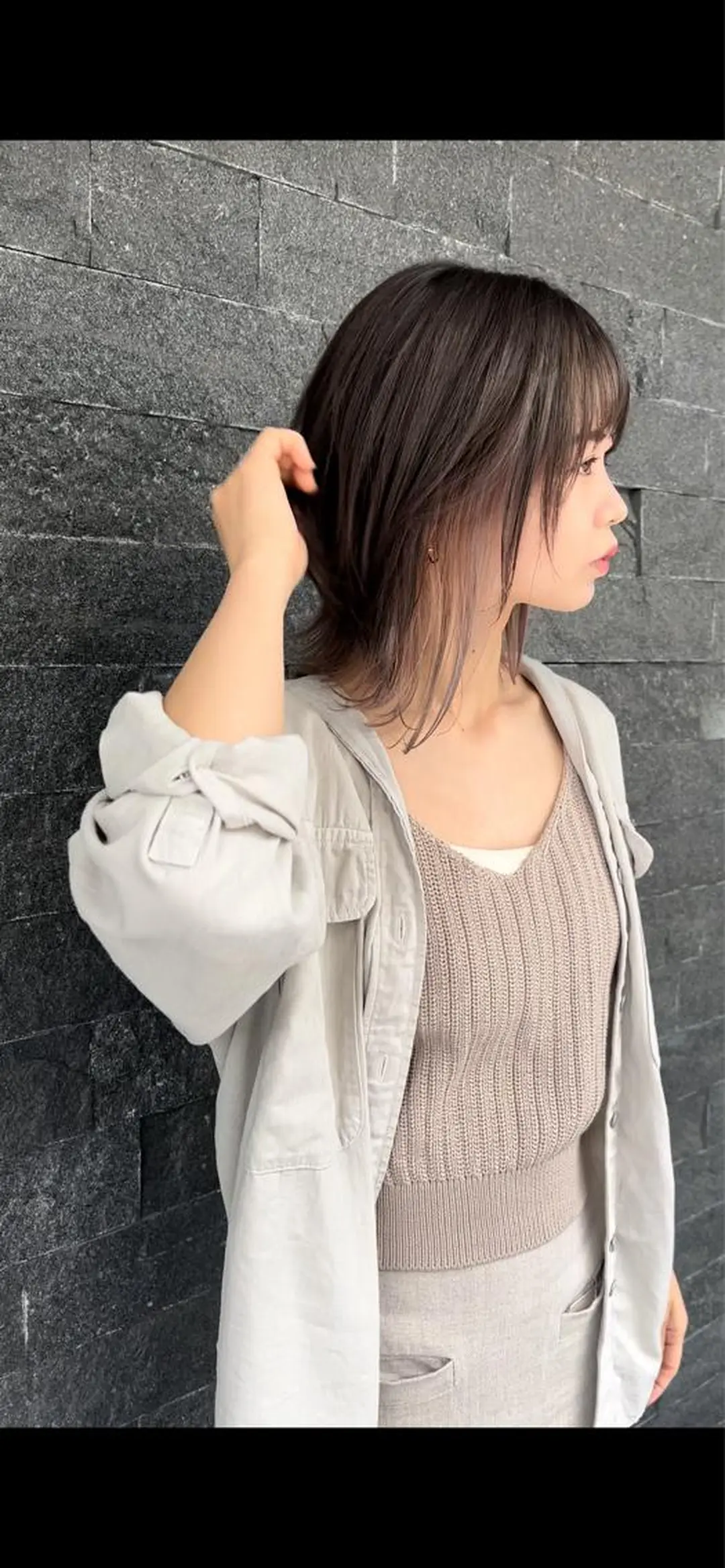 ミディアム カラー ブリーチ ケアブリーチ インナーカラー ウルフカット ヘアカラー トリートメント Clay所属・及川 祐輔のヘアスタイル