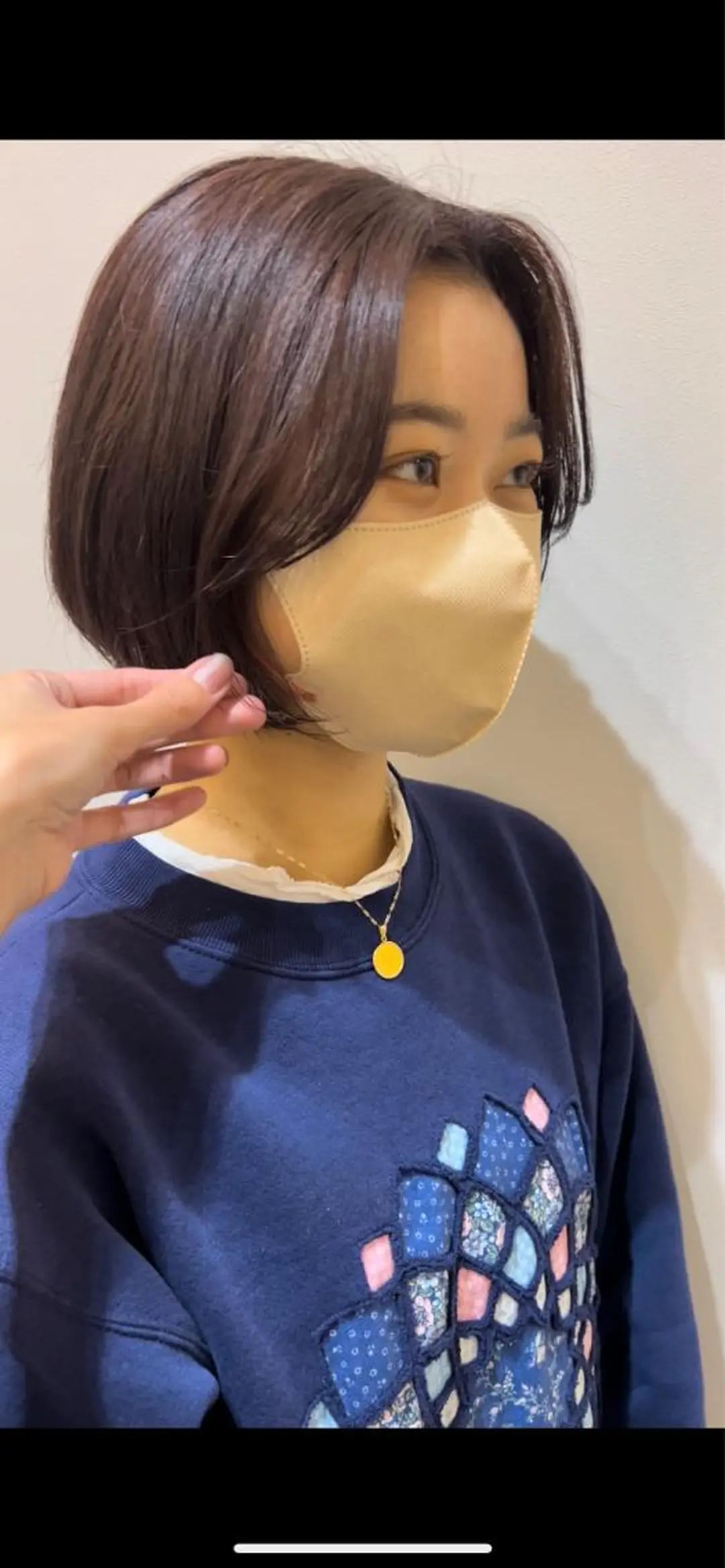 ショート カラー ブラウンカラー ラベンダーカラー ラベンダーブラウン ボブ しおり/パーマ/ newi町田のヘアスタイル