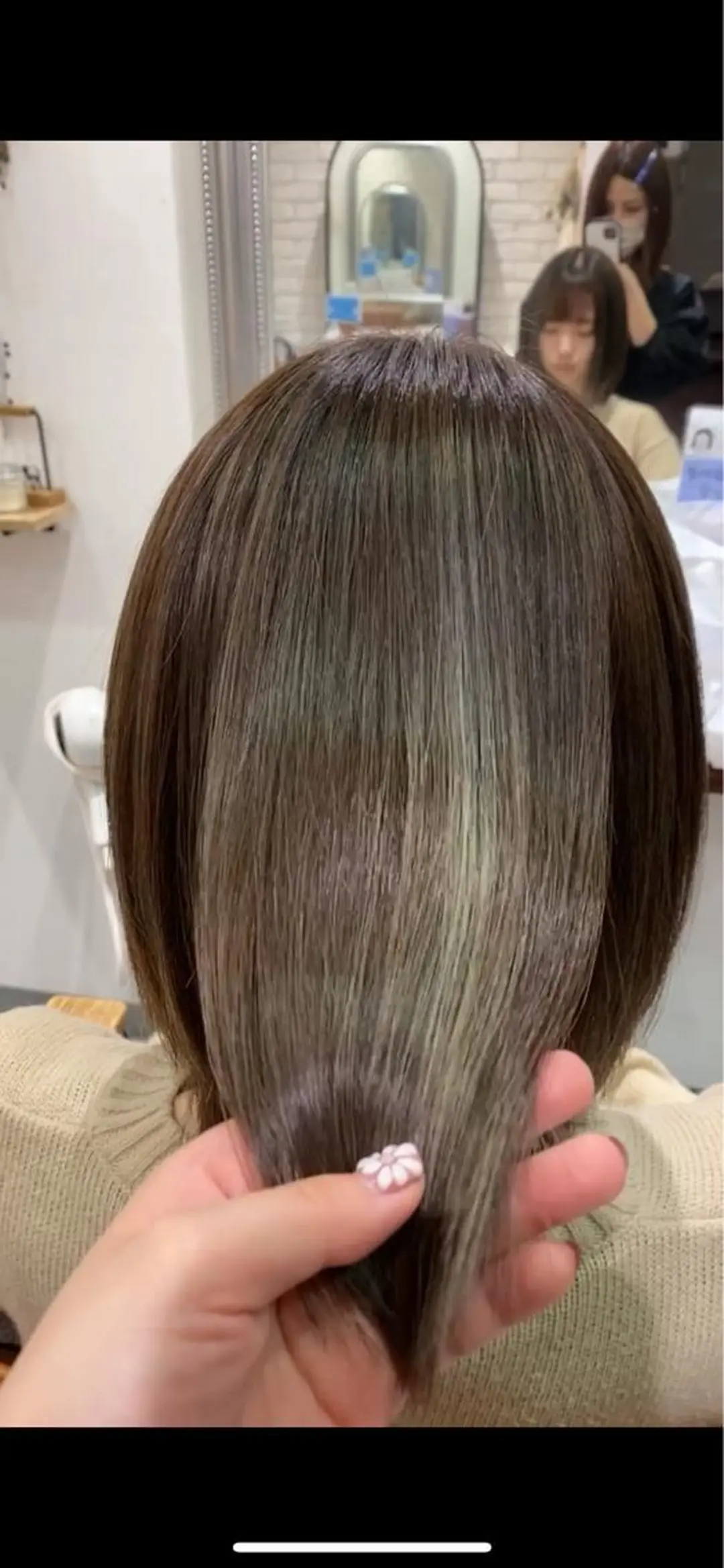 ミディアム 縮毛矯正 トリートメント Hello Design Coconeel所属・UNJOUR / kannaのヘアスタイル