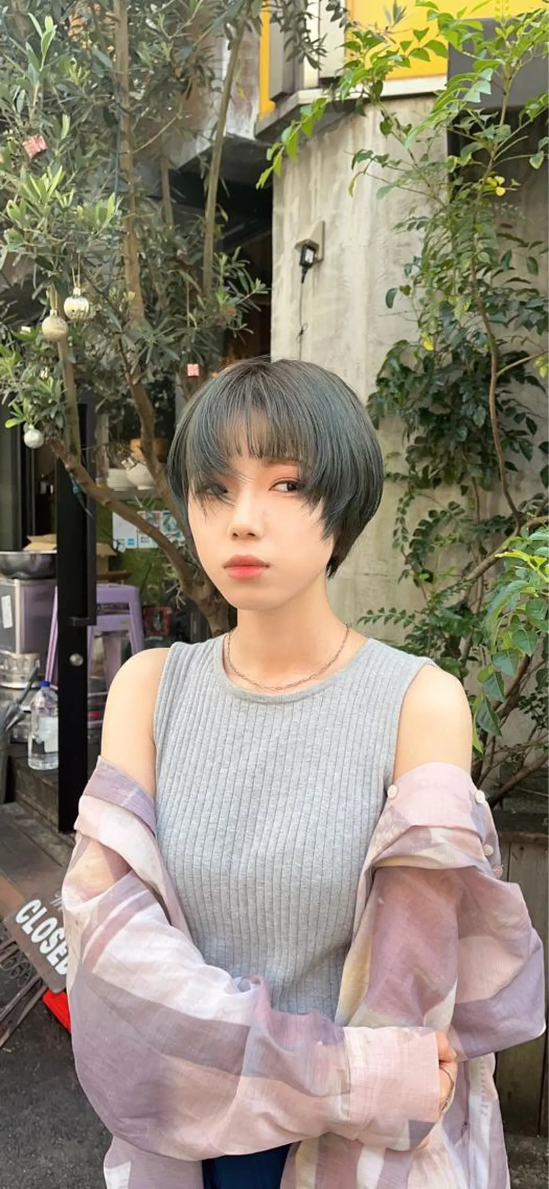 ショート ショートヘア ウルフ/レイヤー /パーマ/島田陽稀のヘアスタイル