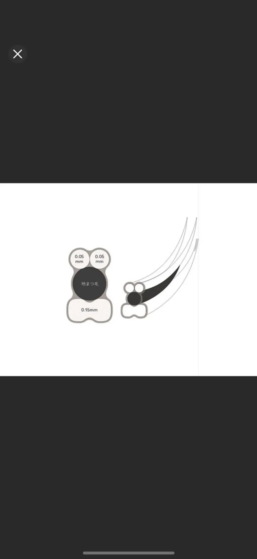 マツエク・マツパ @lunoa. _01のマツエク・マツパデザイン