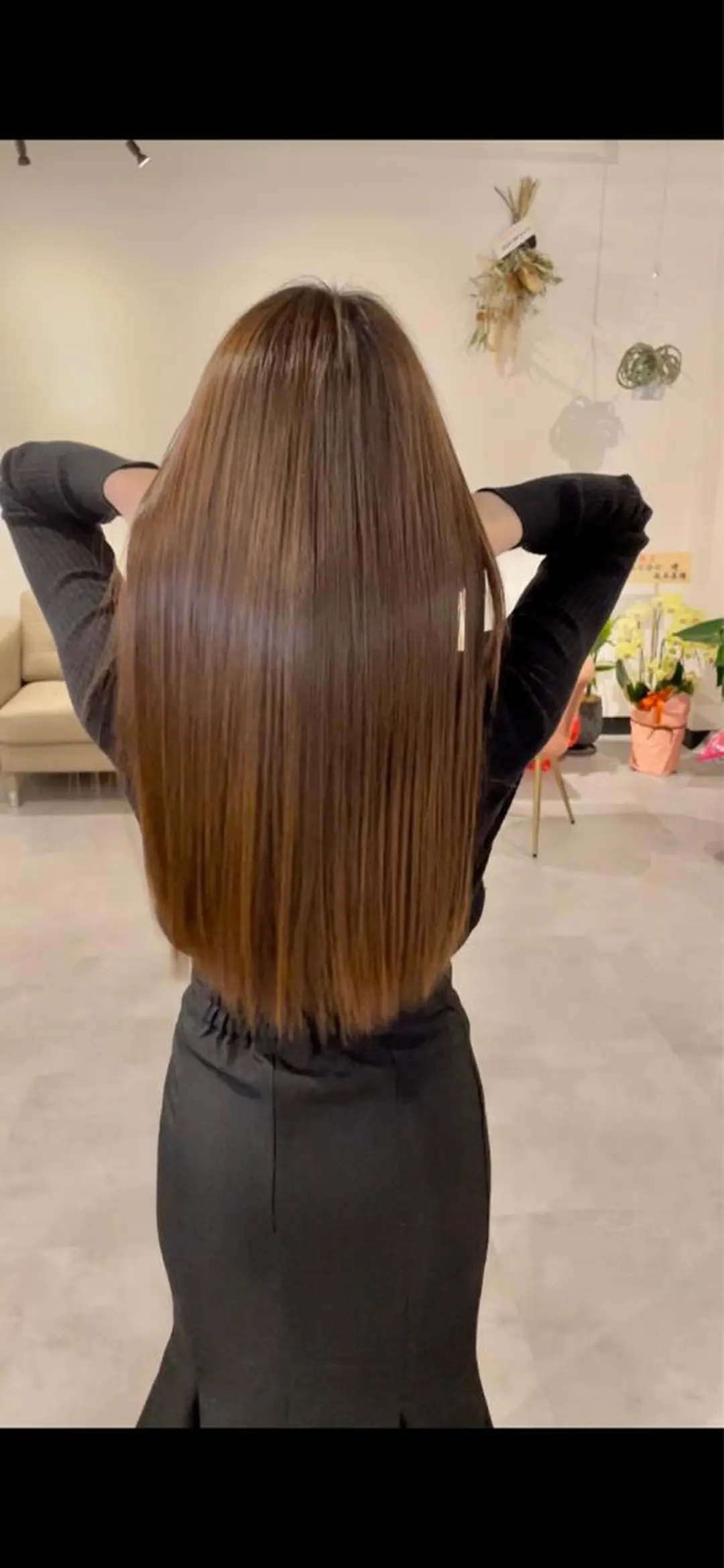 ロング カット トリートメント 👑髪質改善カラー 中垣斗希のヘアスタイル