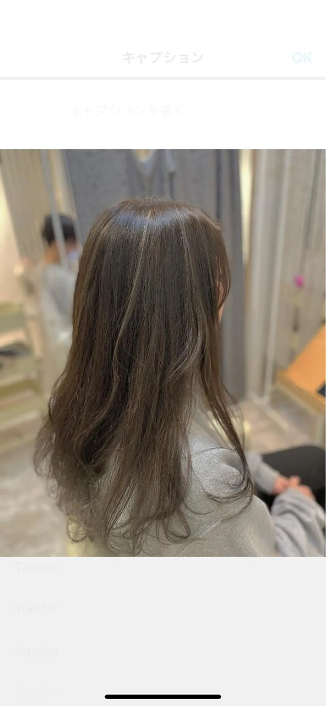 ロング カラー ブリーチなしWカラー /酸性ストレート河本のヘアスタイル