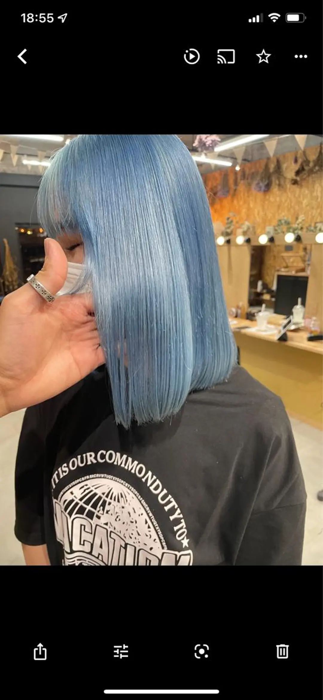 ミディアム カラー ヘアアレンジ ネイル マツエク・マツパ アイブロウ chapter問屋町 💘小室明華のヘアスタイル