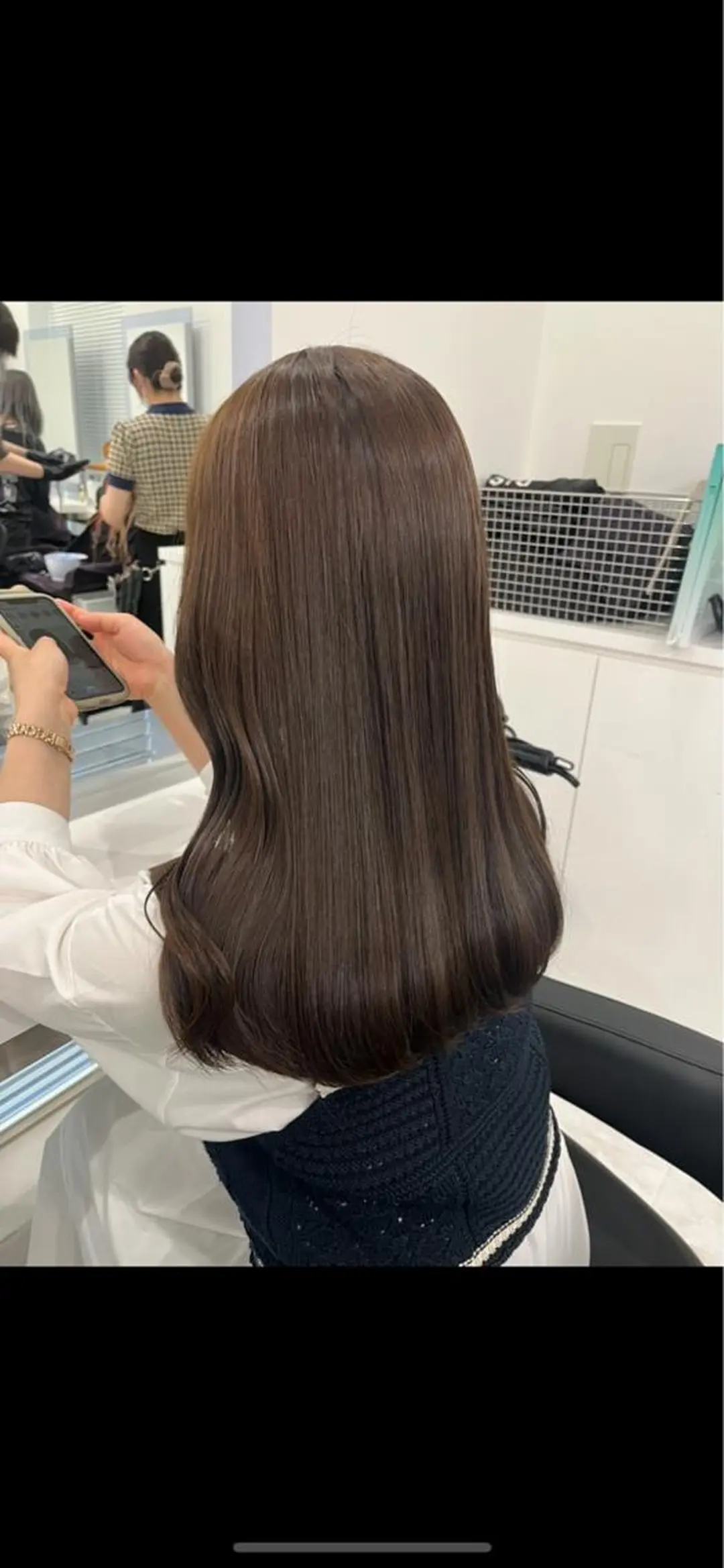 ミディアム カラー 🌼リナ🌼赤み消し オリーブ/ブラウンのヘアスタイル