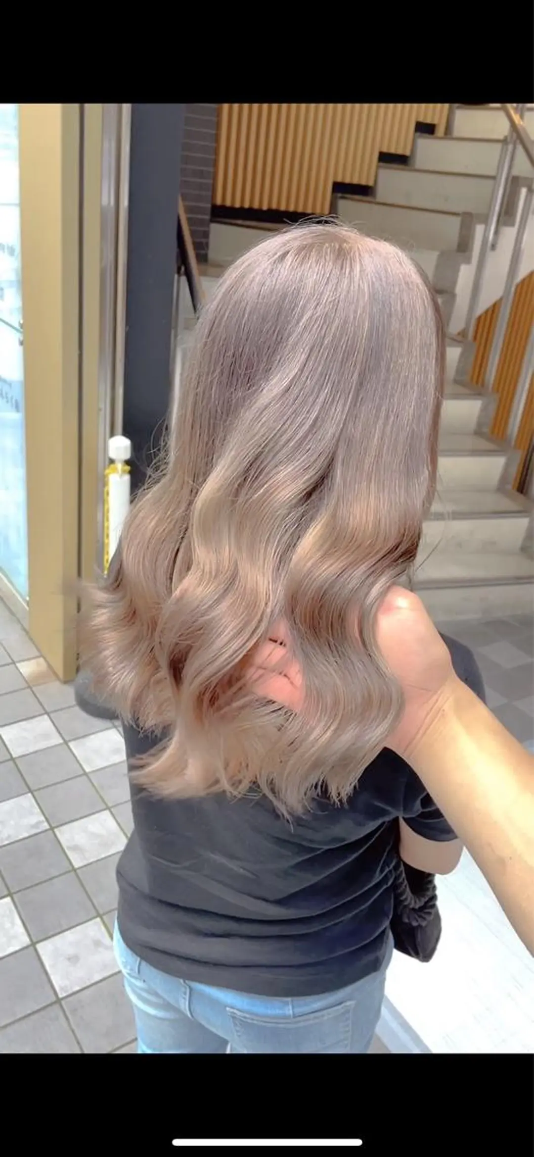 セミロング カット ヘアカラー トリートメント Selene hair OSAKAのヘアスタイル