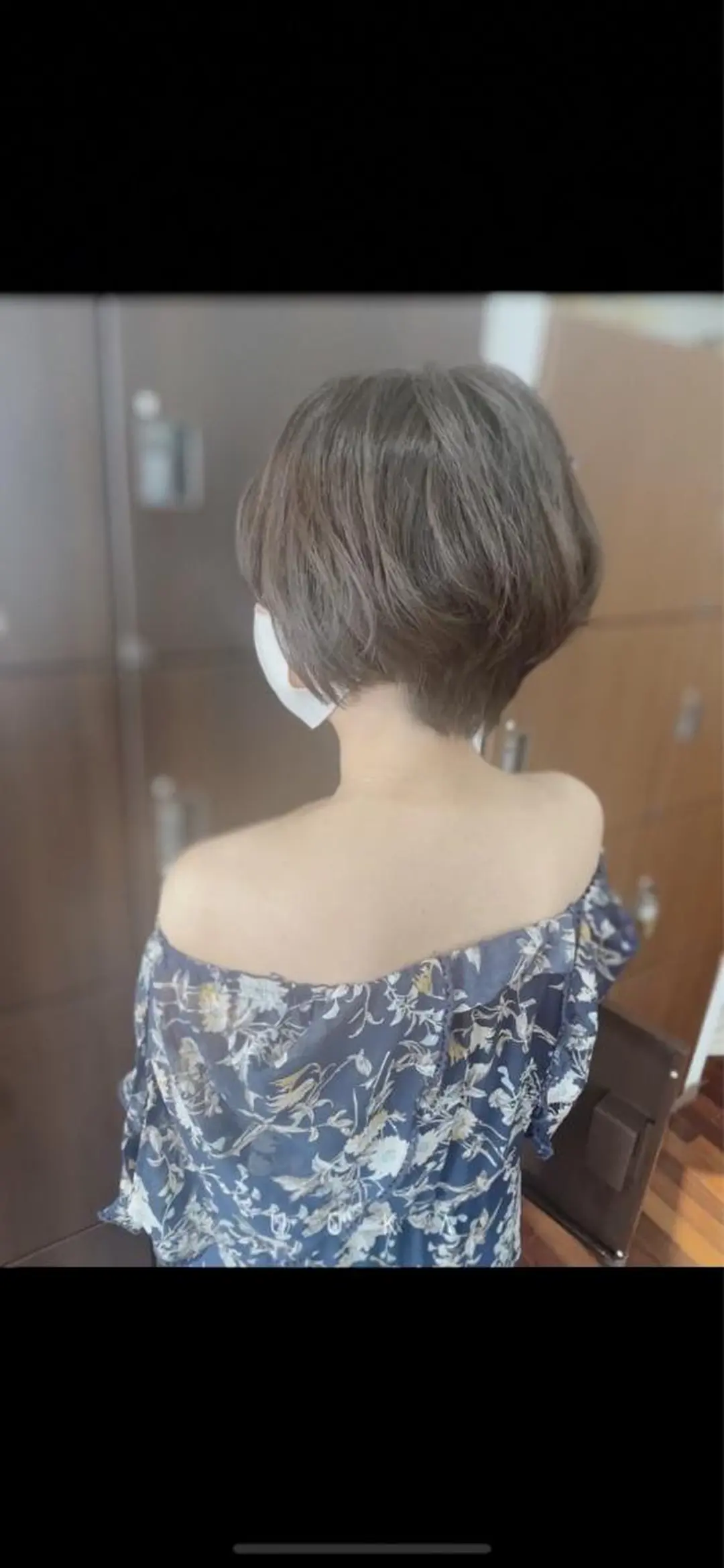 ショート カラー ショートボブ アッシュ ブリーチ ブリーチなしカラー ボブ カット トリートメント 福見 美保のヘアスタイル