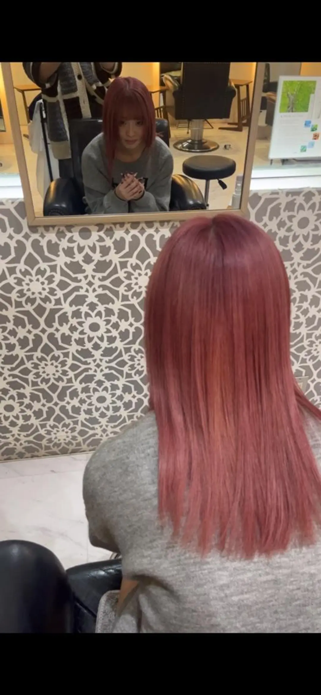 ロング ヘアカラー 藤本 哲平のヘアスタイル