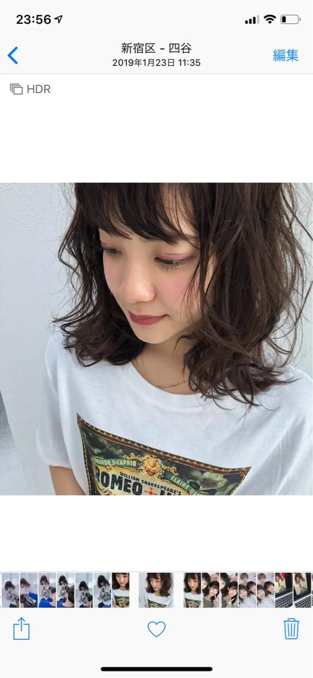 ミディアム カラー ハッシュカット/ボブ /レイヤー/彩奈のヘアスタイル