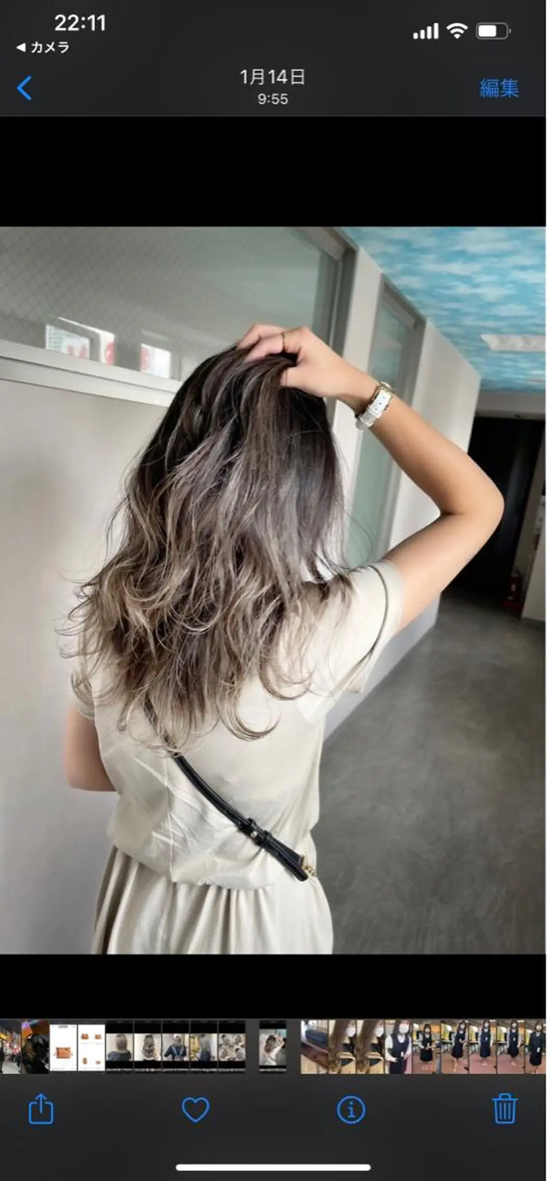 ロング カラー ヘアアレンジ ハイライトカラー ハイライト ヘアカラー トリートメント 松井那津子 /ハイライトブリーチのヘアスタイル