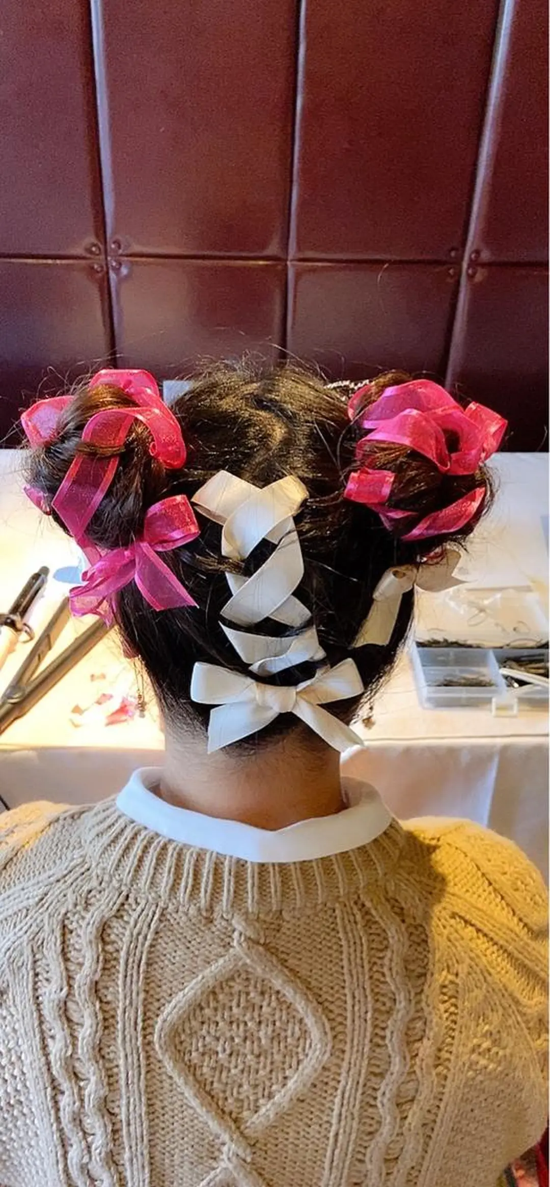 ミディアム ヘアアレンジ ヘアアンドメイクムタ 新居のヘアスタイル