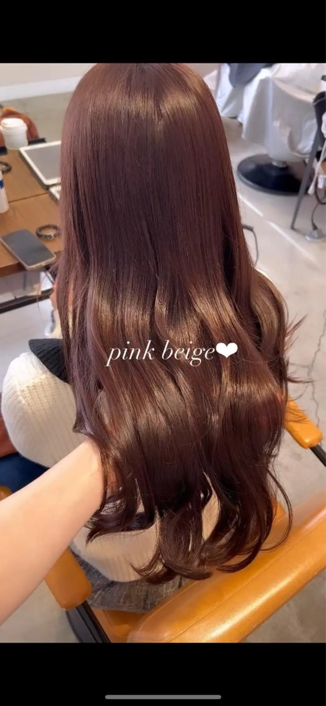 ロング 松下 奈央のヘアスタイル