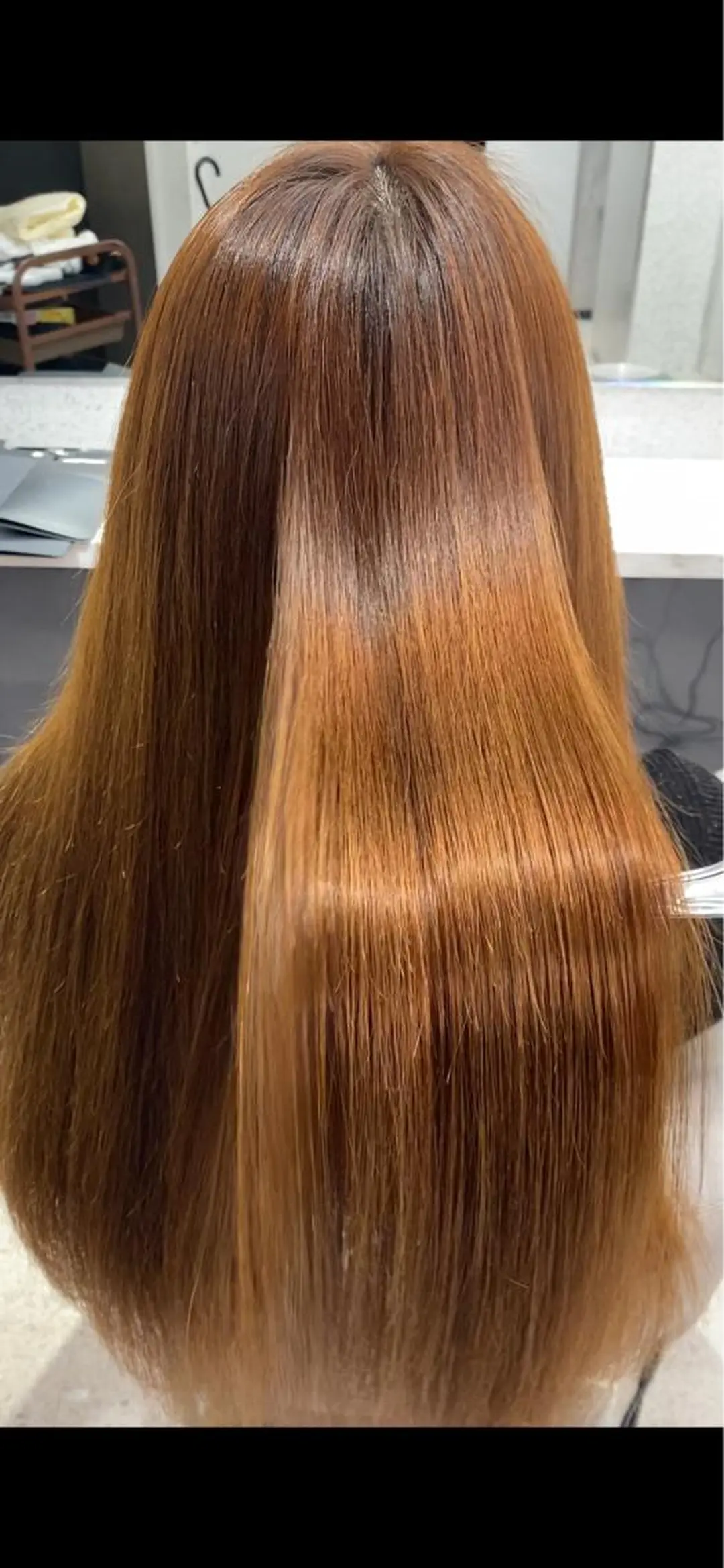 セミロング ヘアカラー トリートメント 京都レイヤーカット/ 縮毛矯正/羽柴りくのヘアスタイル