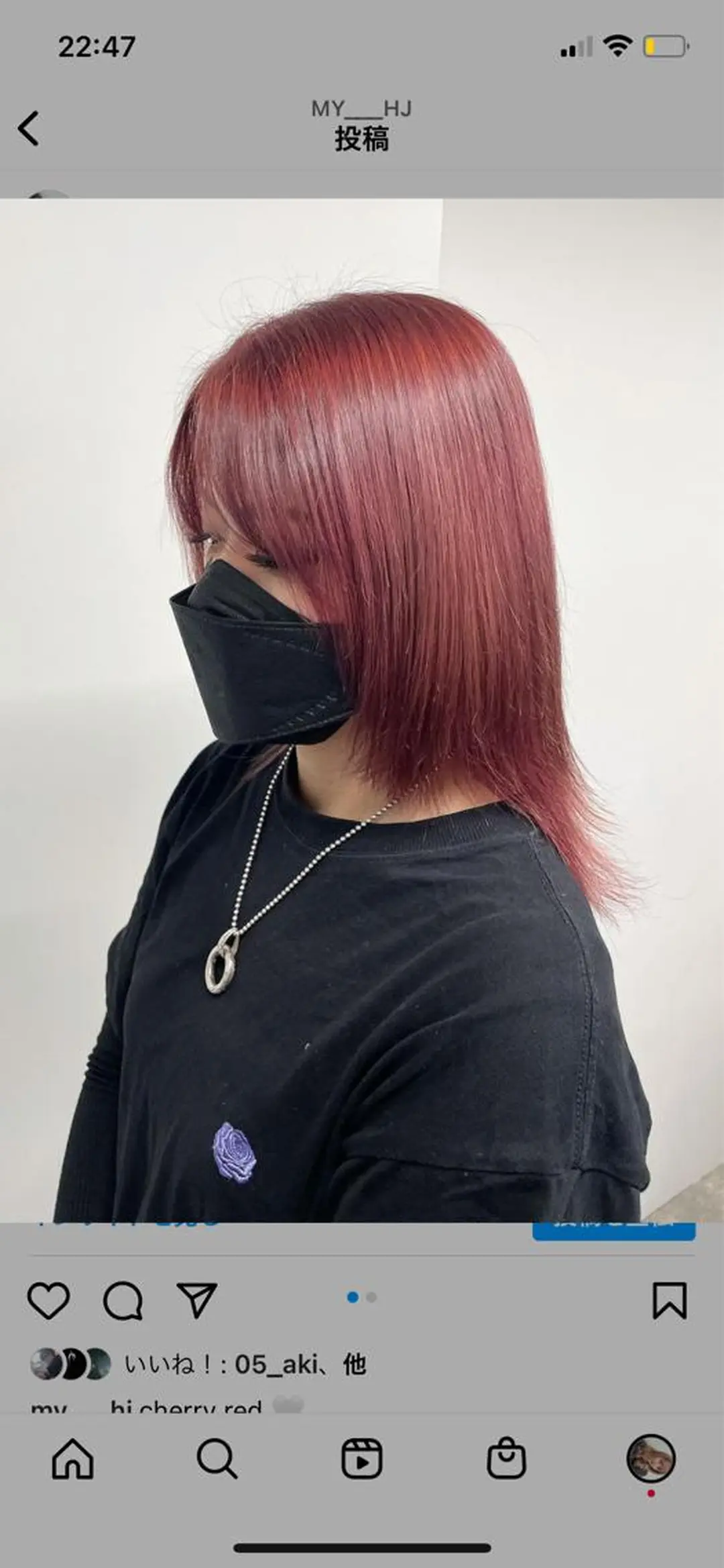 ミディアム ヘアカラー soyon心斎橋所属・♡透明感/艶カラー/ M a I ♡のヘアスタイル