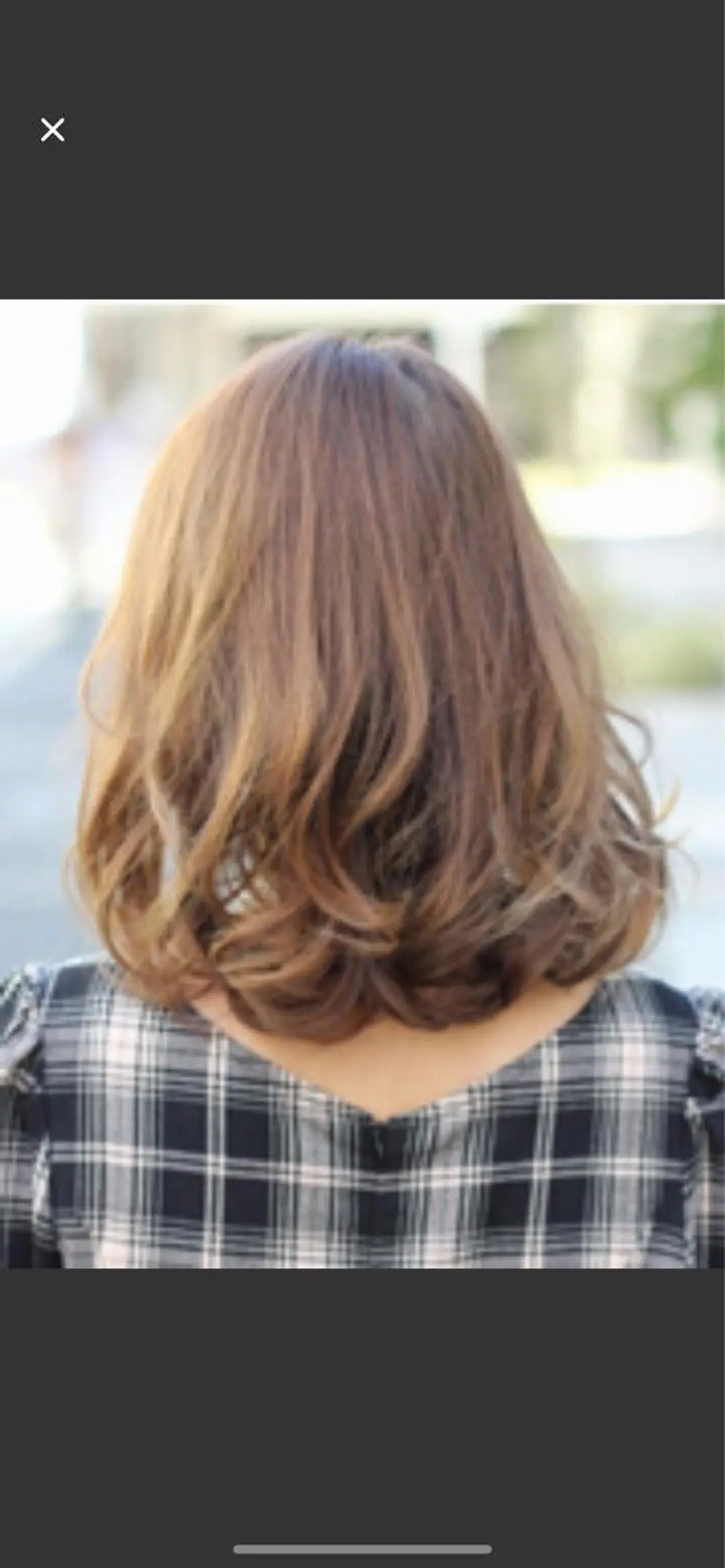 ミディアム パーマ 安井 友紀子のヘアスタイル