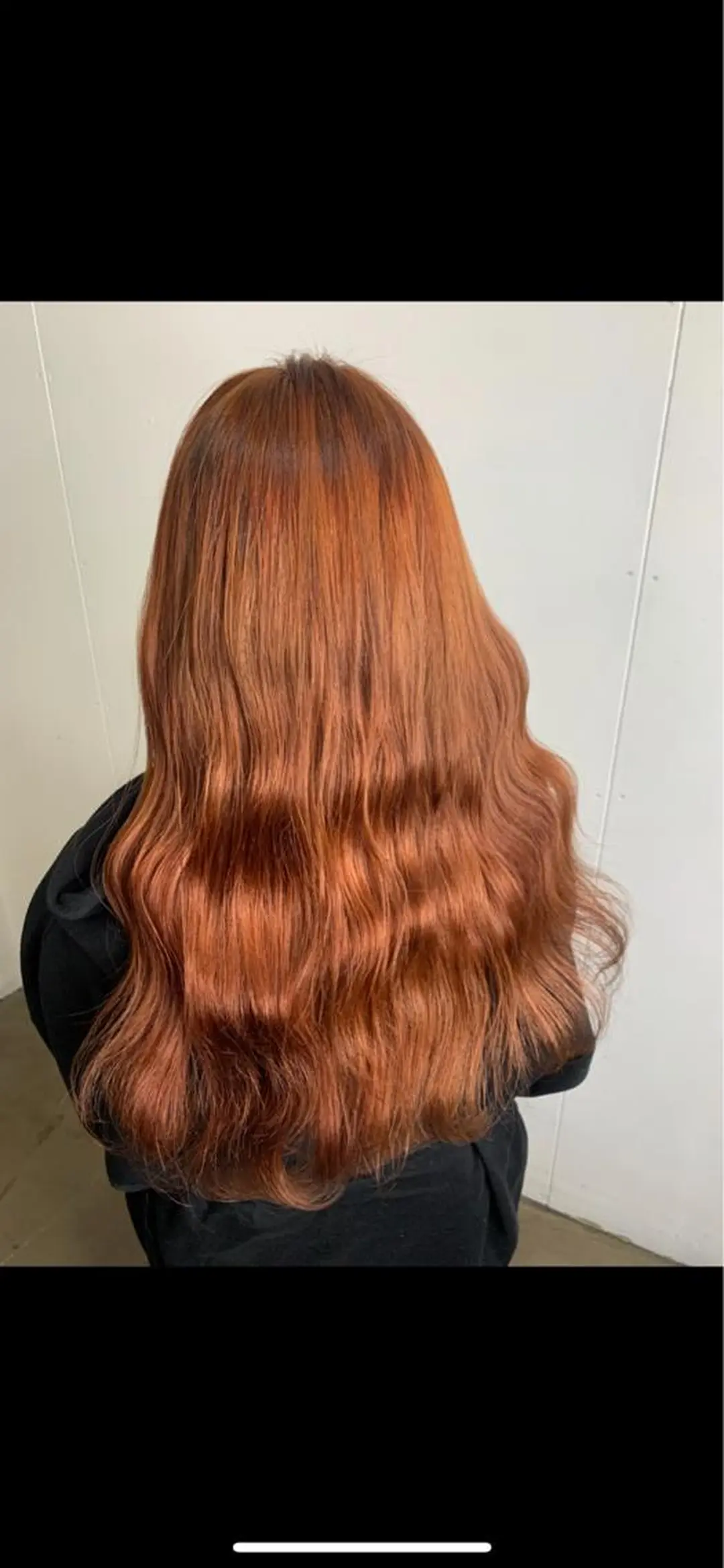 ロング カラー オレンジ RINKA 琳茄のヘアスタイル