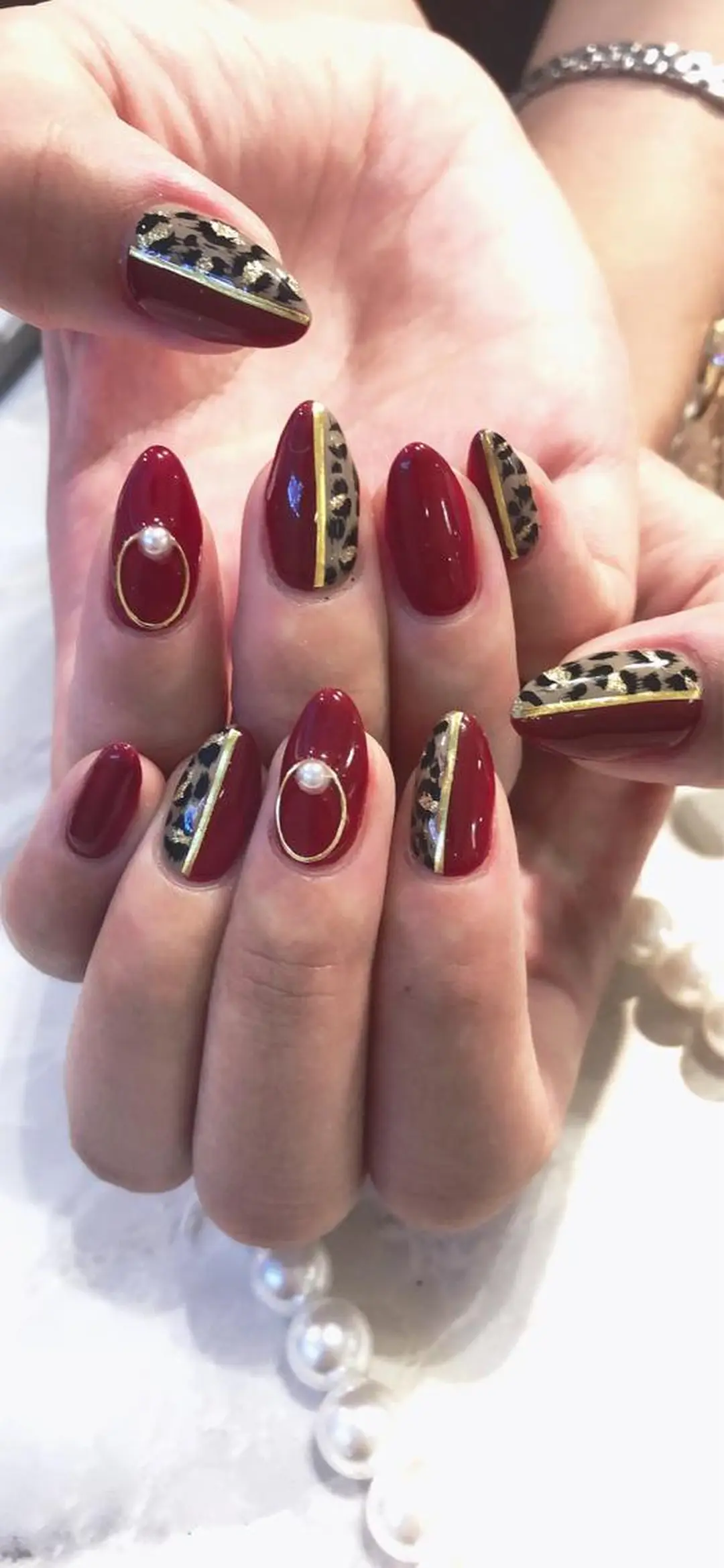 セミロング ネイル ハンドネイル 長さ出し専門 nynaのネイルデザイン