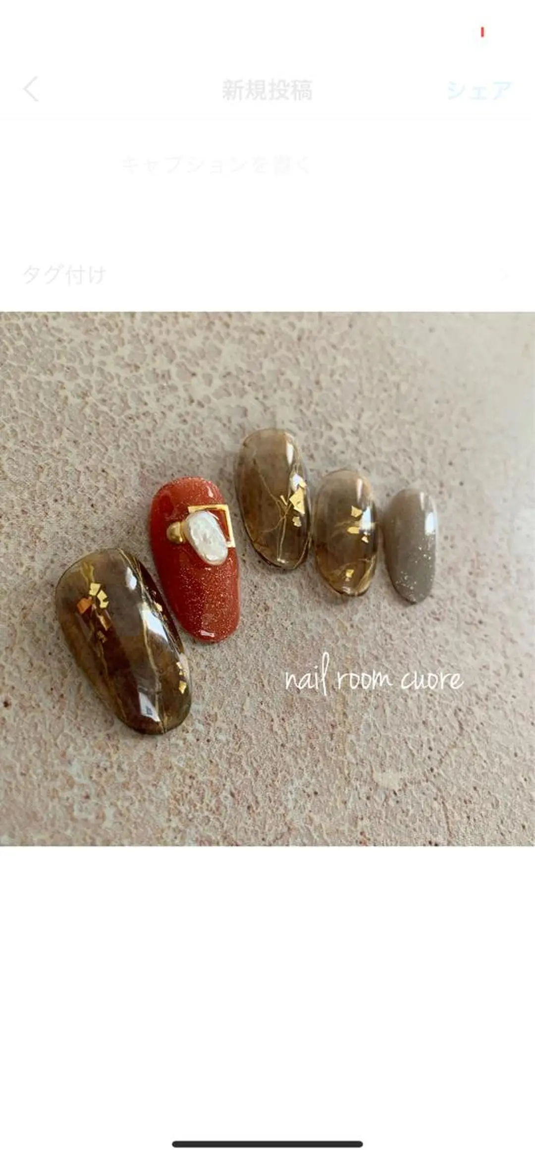 ネイル ハンドネイル nail room  cuore所属・松尾 典子のネイルデザイン