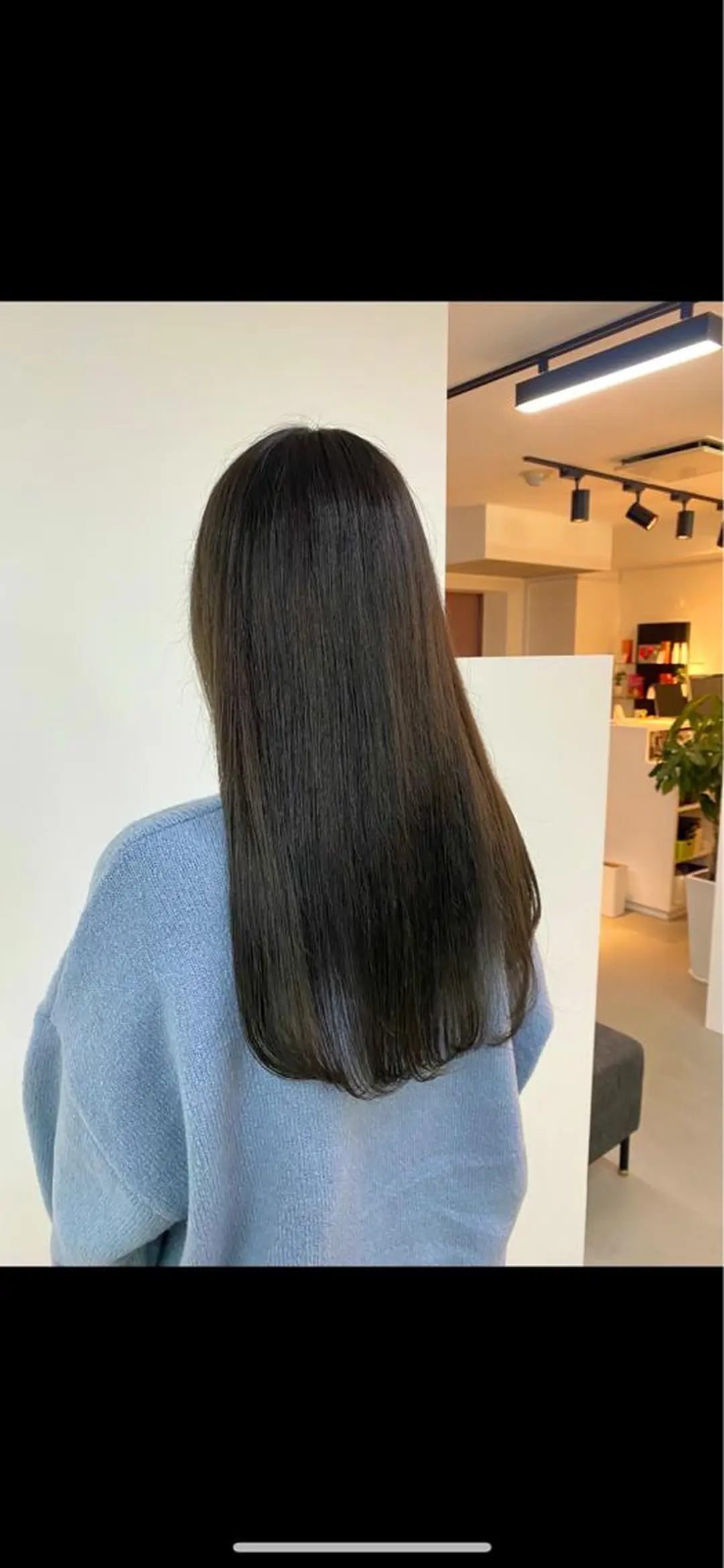 ロング カラー 黒髪 ブルーカラー ブルーブラック Aujuaソムリエ 🎨‎♡HARUのヘアスタイル