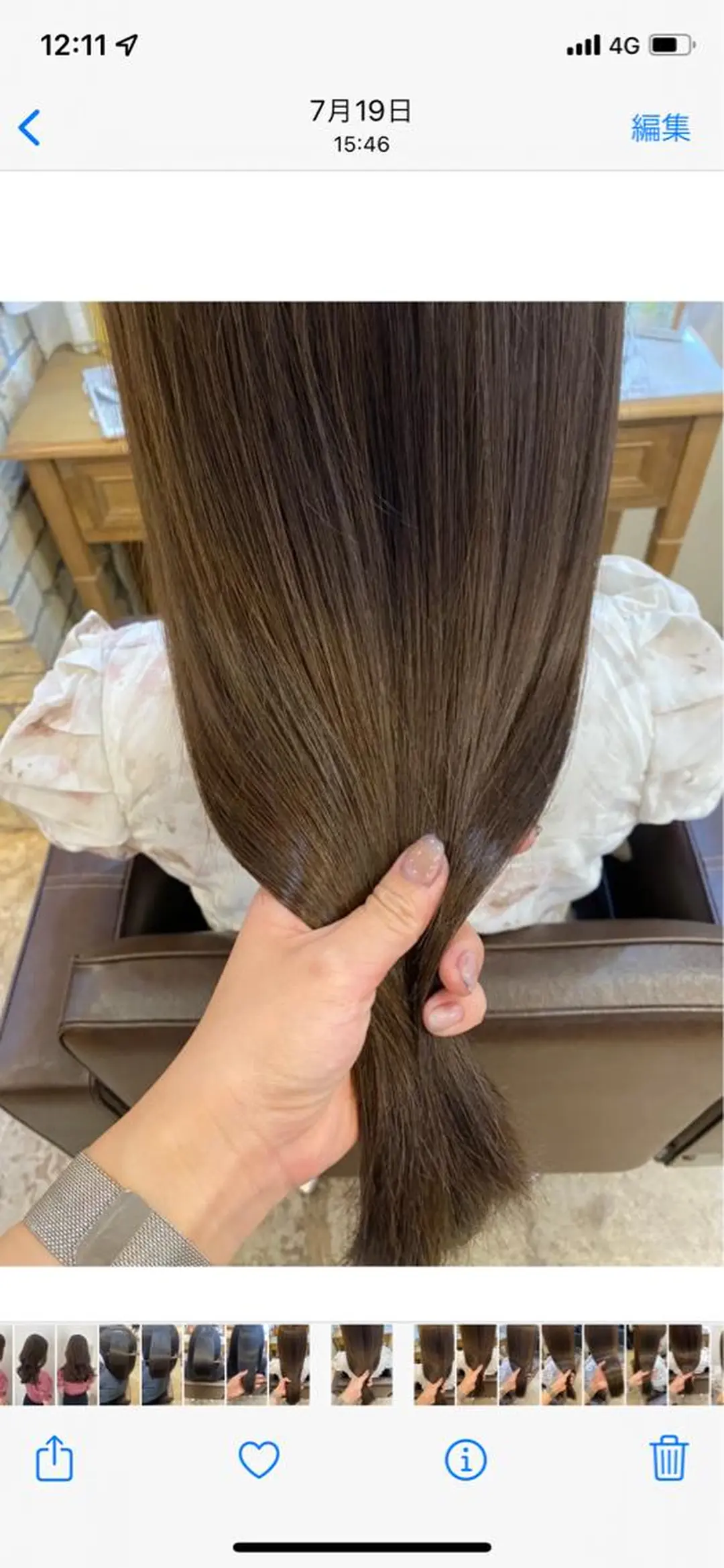 セミロング カット ヘアカラー 縮毛矯正 トリートメント 似合わせ顔まわりカッ ト🩶瀧本美咲のヘアスタイル