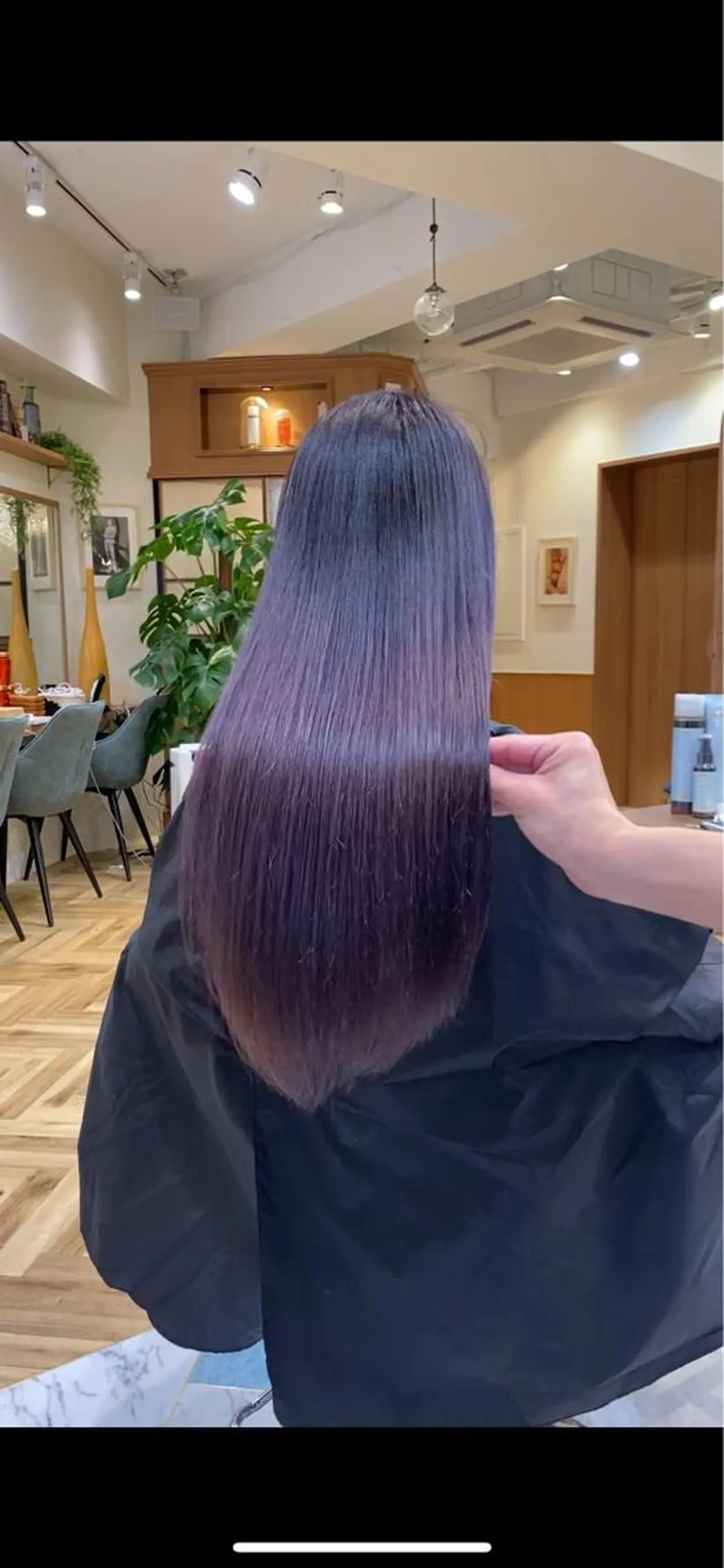 ロング salowin 原宿 aroa所属・韓国／ハッシュカット ／透明感カラー／金野のヘアスタイル