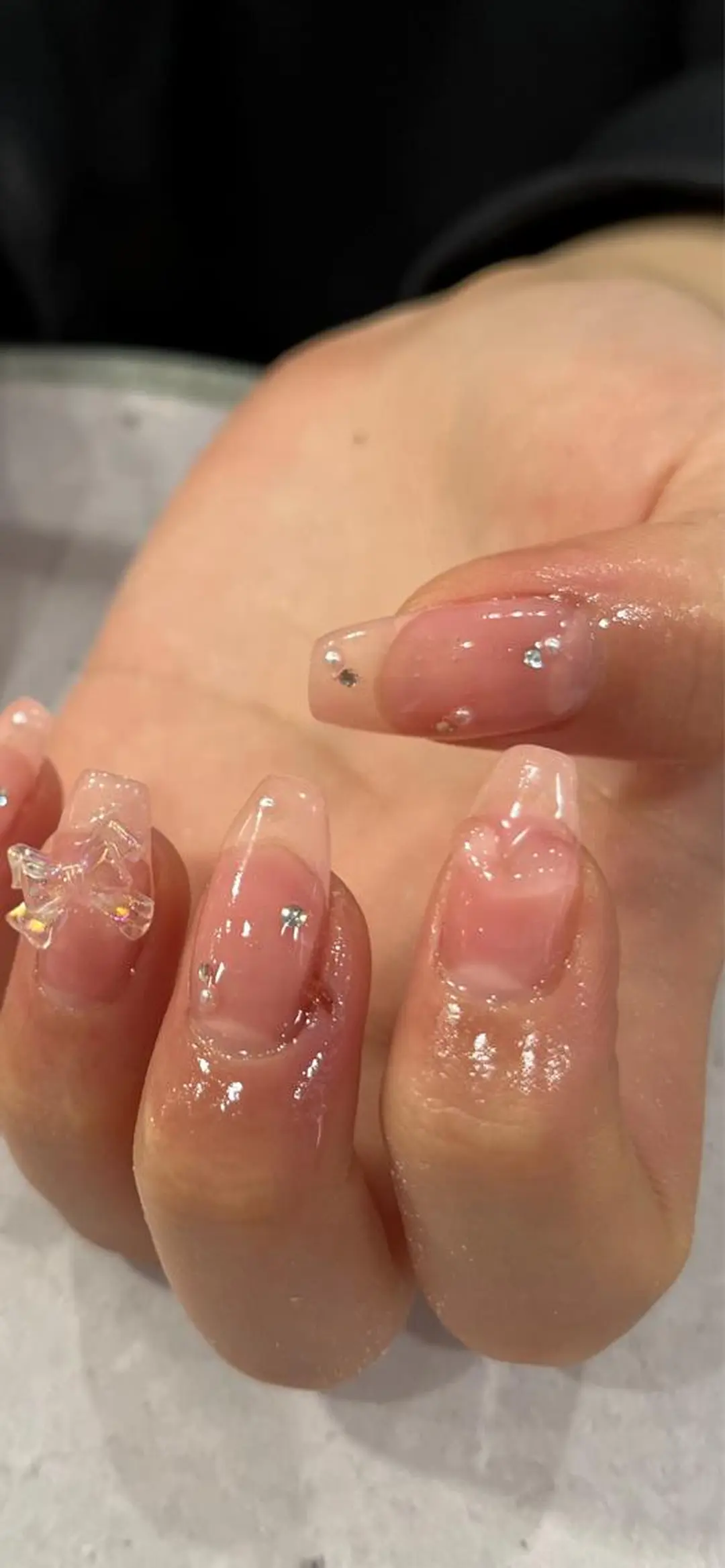 ネイル ハート ぷっくりネイル wooone所属・wooone nail.rieのネイルデザイン