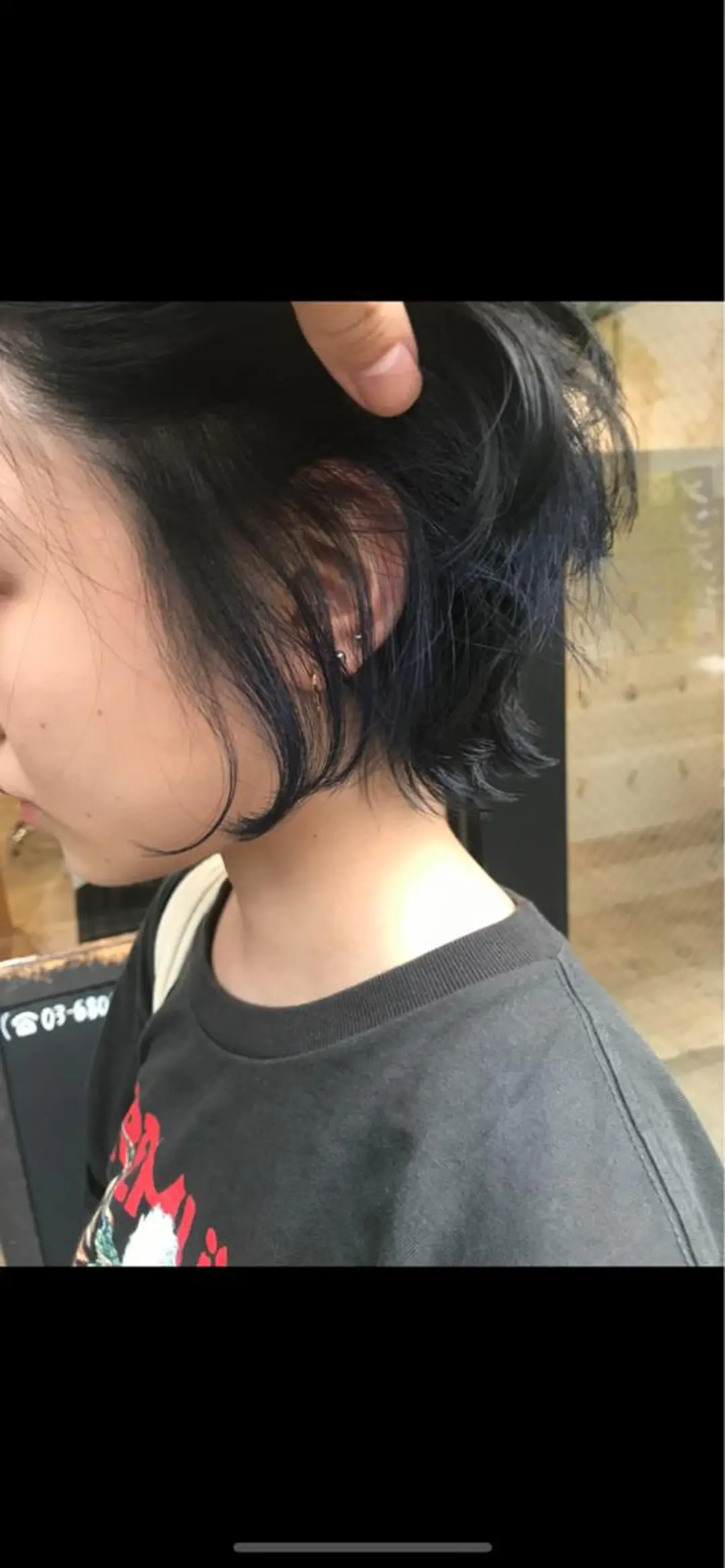 ショート カラー ネイビーカラー ショートヘア yoyo所属・ショートカット🍃 髪質改善✨岡元瑞貴のヘアスタイル