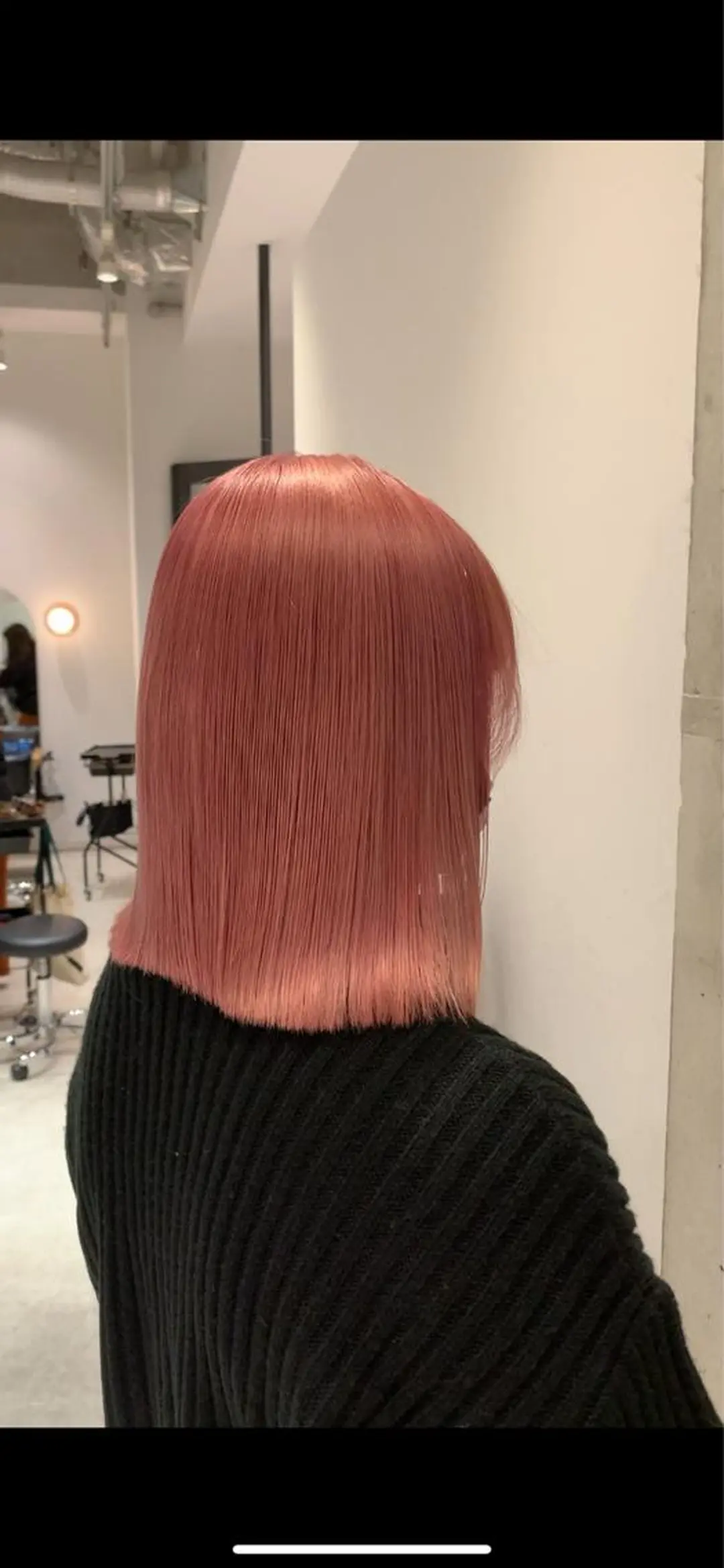ミディアム カラー ブリーチ ケアブリーチ ピンクカラー ヘアカラー トリートメント サロウィン(SALOWIN)原宿iori店所属・ツヤツヤ ハイトーン/Reiのヘアスタイル