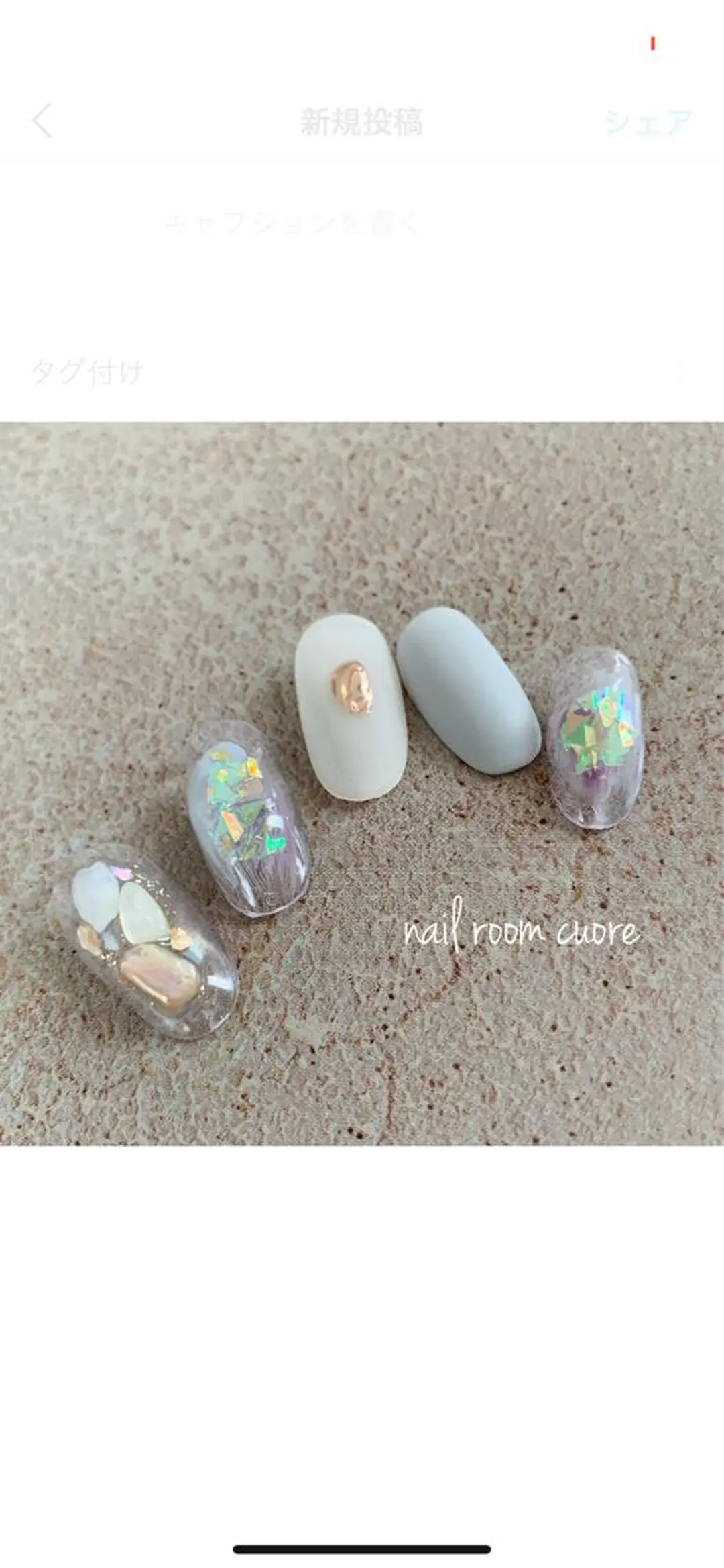 ネイル ハンドネイル nail room  cuore所属・松尾 典子のネイルデザイン