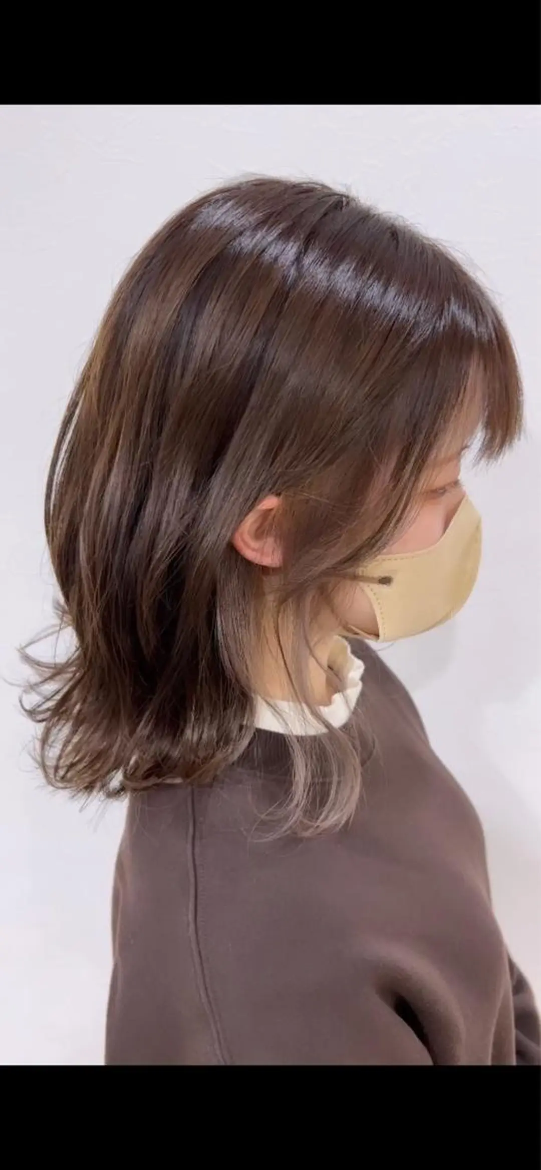 ミディアム カラー イヤリングカラー 原田 健斗のヘアスタイル
