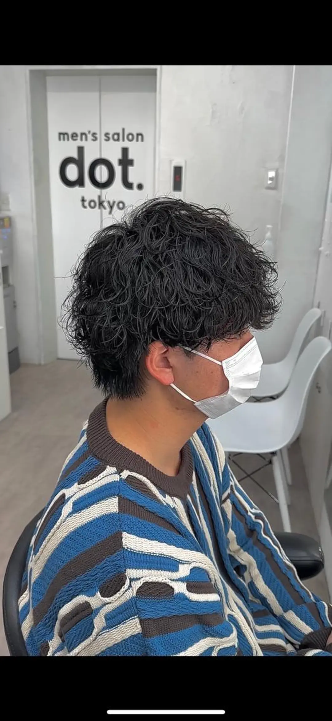 ショート パーマ メンズ マッシュ メンズパーマ 波巻きパーマ カット パーマ dot.グループ指名 No.1橋本滉太のヘアスタイル