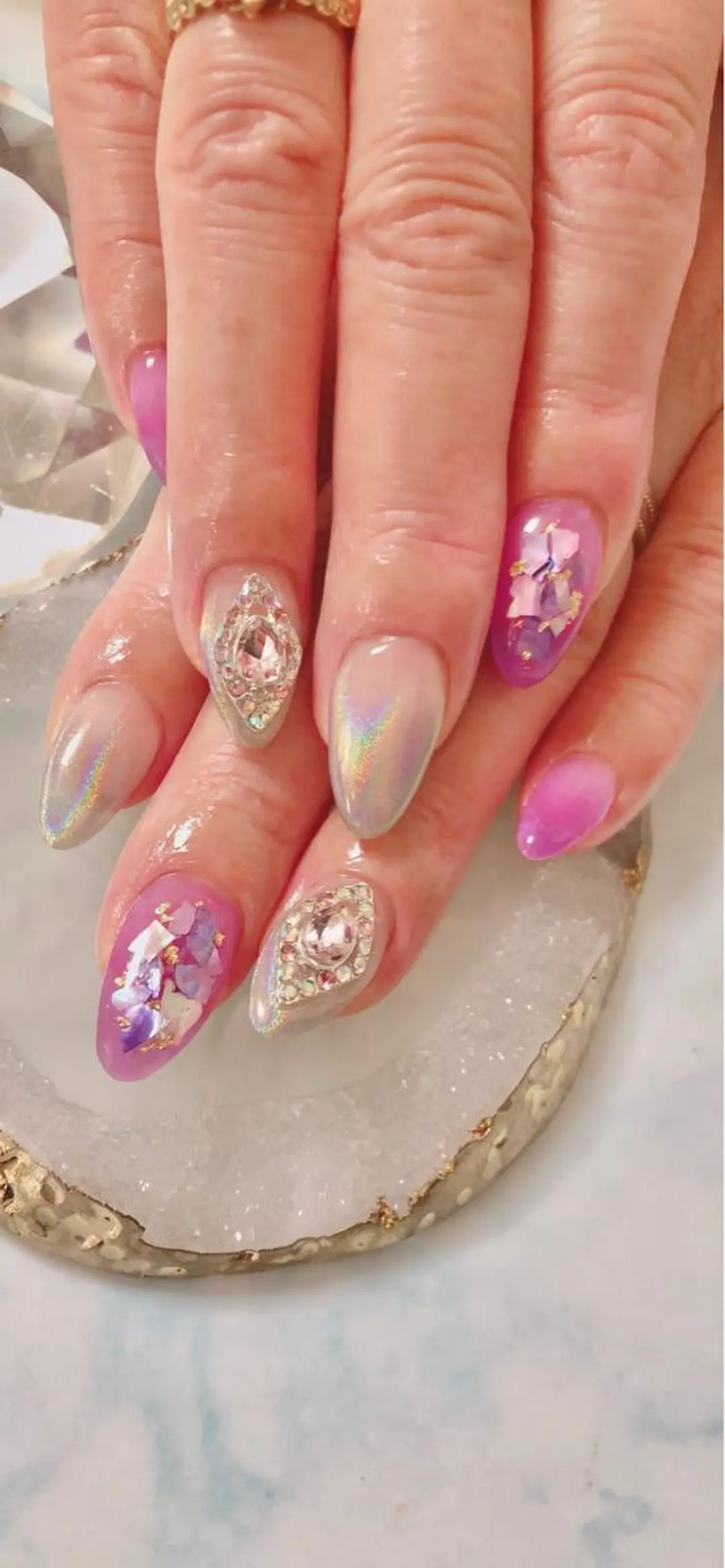 ロング カラー キッズ ネイル マツエク・マツパ ハンドネイル ハンドケア 💎ビューティサロン 湘南 RIRAN💎のネイルデザイン