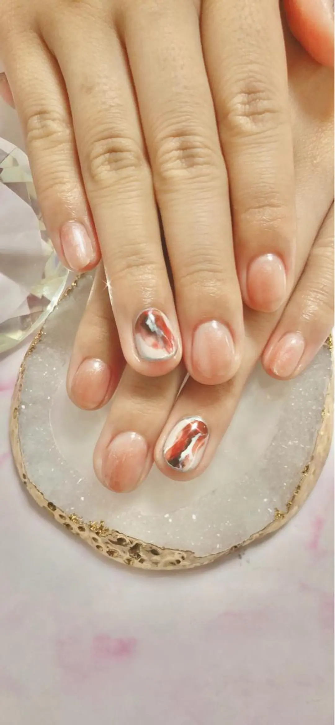 ショート カラー キッズ ネイル マツエク・マツパ ハンドネイル ハンドケア 💎ビューティサロン 湘南　RIRAN💎のネイルデザイン