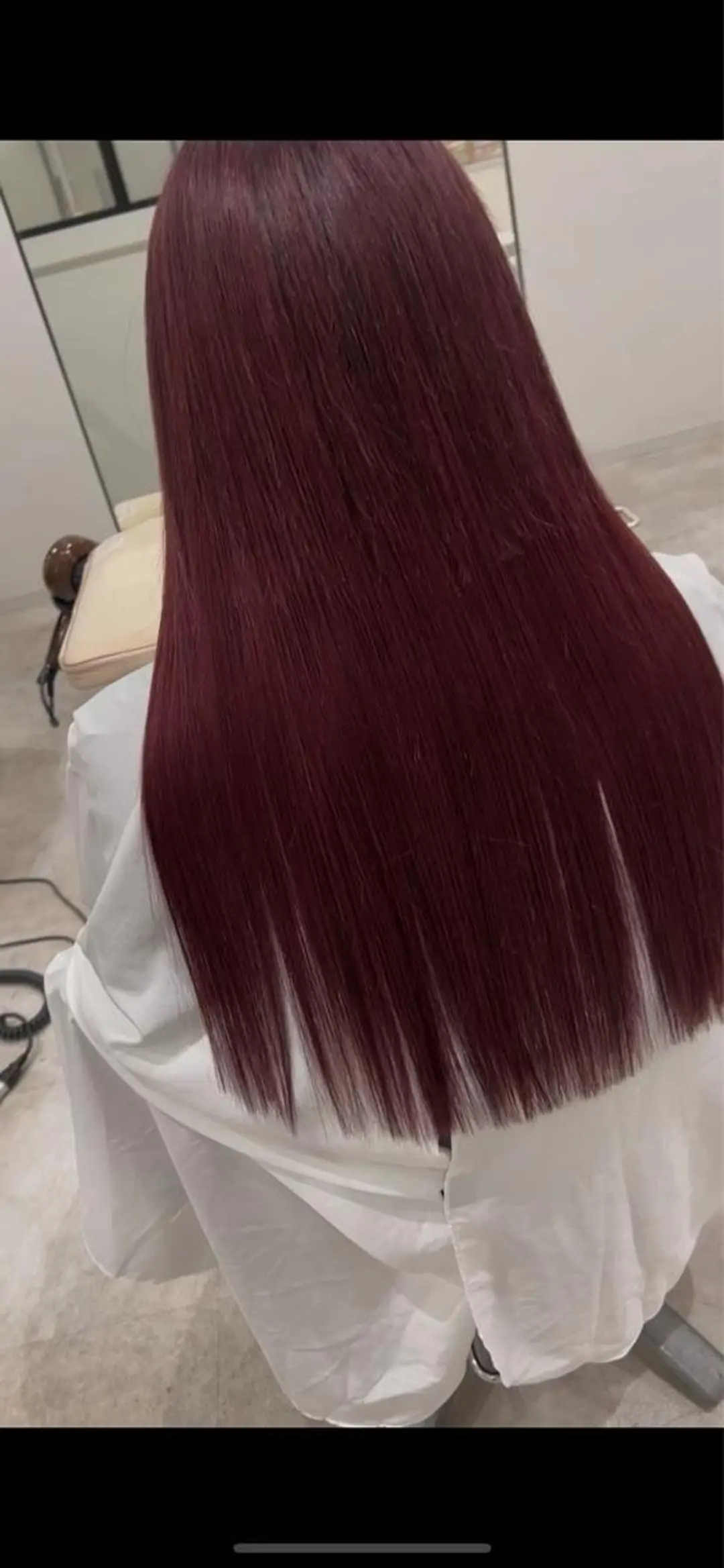 ロング カラー レッドカラー 安井まゆ _Box mico.のヘアスタイル