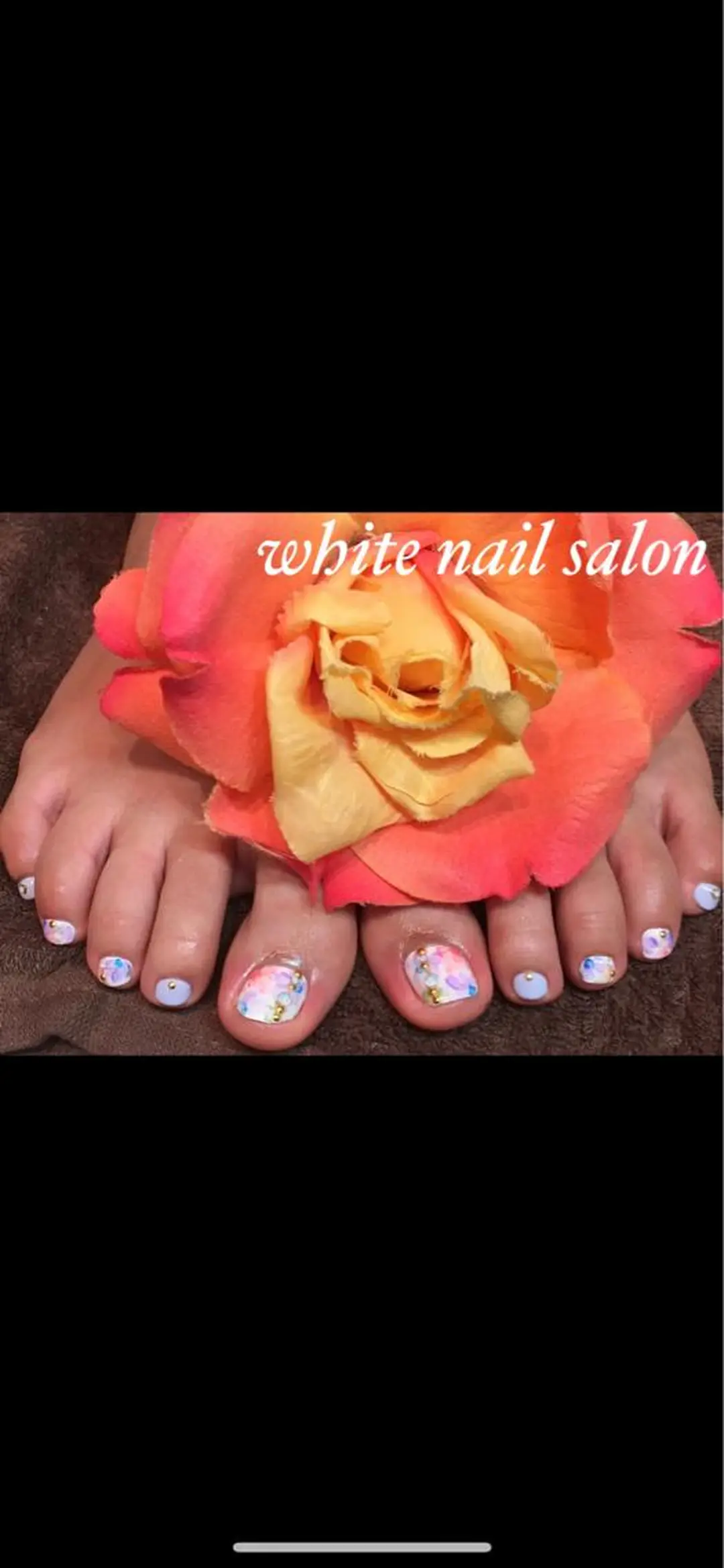 ネイル フットネイル ジェルネイル 持ち込み オフィスネイル スカルプネイル フットネイル white nail salonのネイルデザイン