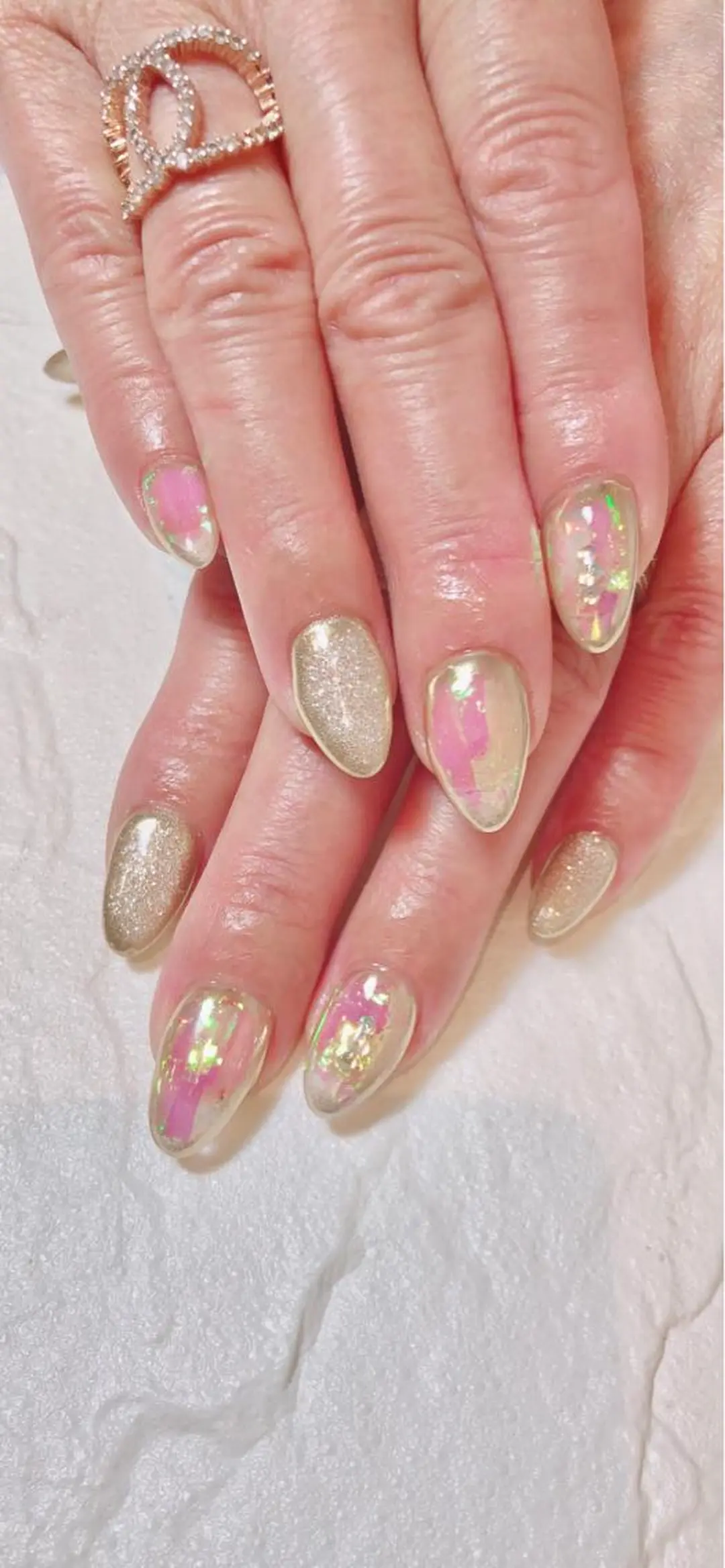 セミロング カラー キッズ ネイル マツエク・マツパ ハンドネイル ハンドケア 💎ビューティサロン 湘南　RIRAN💎のネイルデザイン