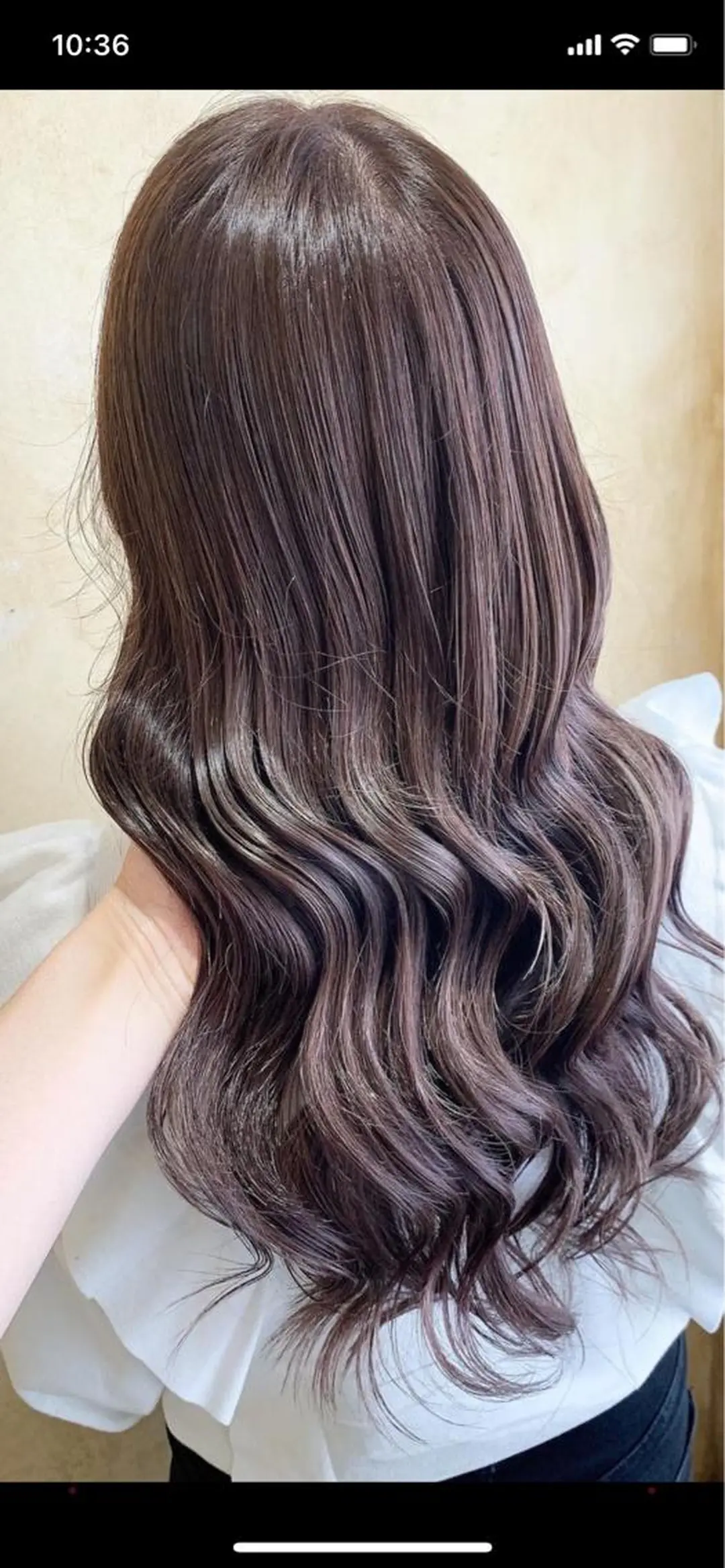 ロング ヘアカラー 透け感ベージュ /ミハルのヘアスタイル