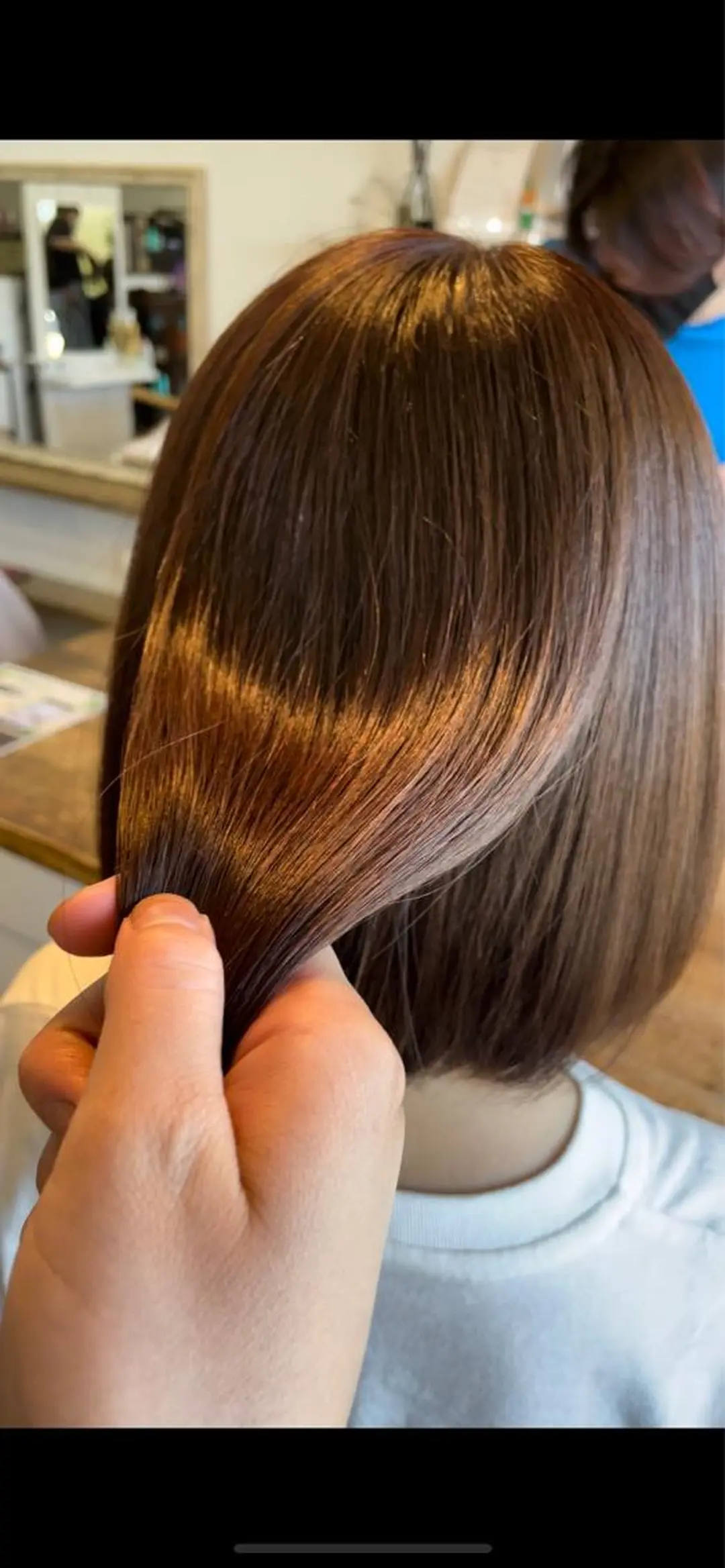 ミディアム カラー トリートメント 奥田 誠司のヘアスタイル